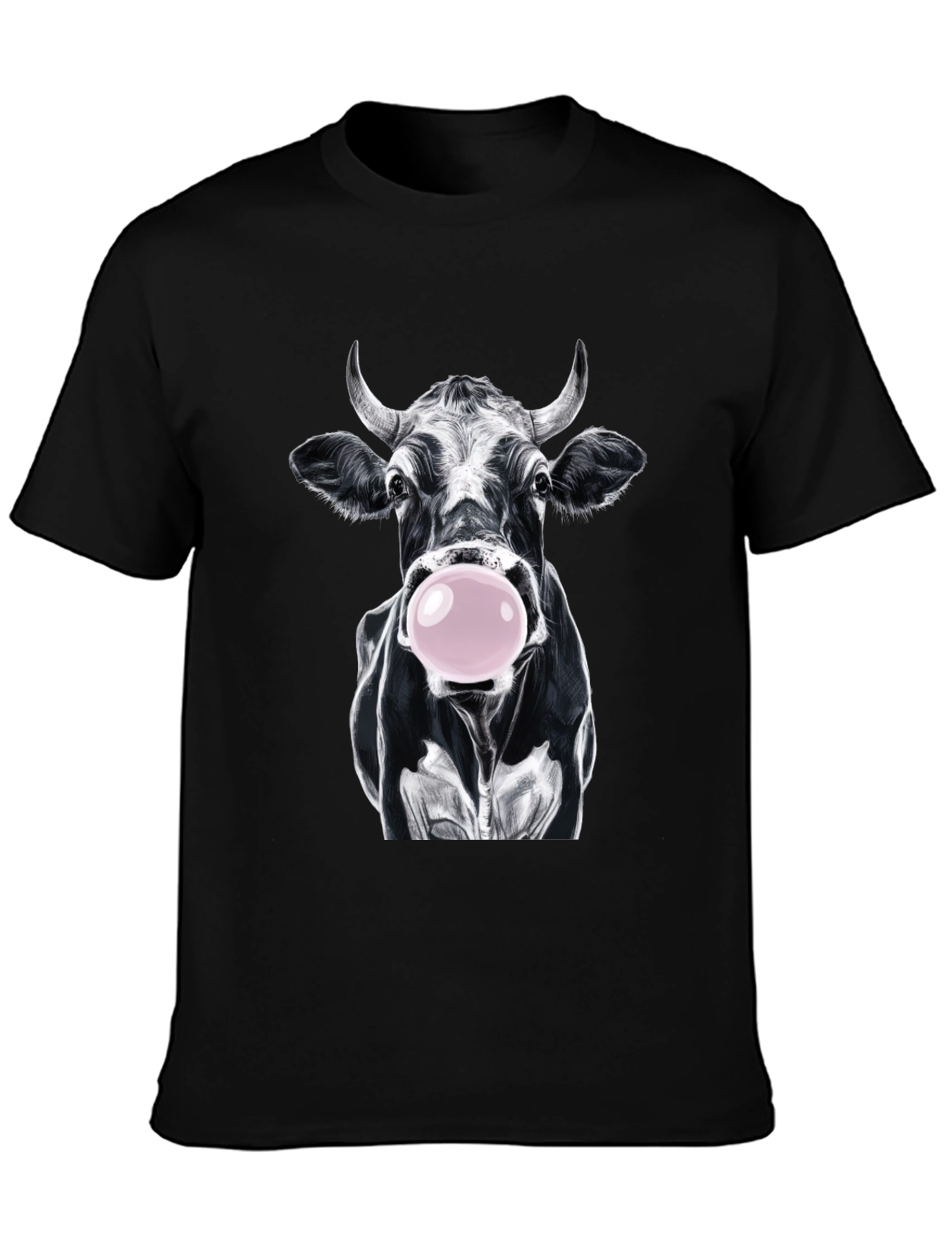 Cow Bubble Gum Graphic T-Shirt