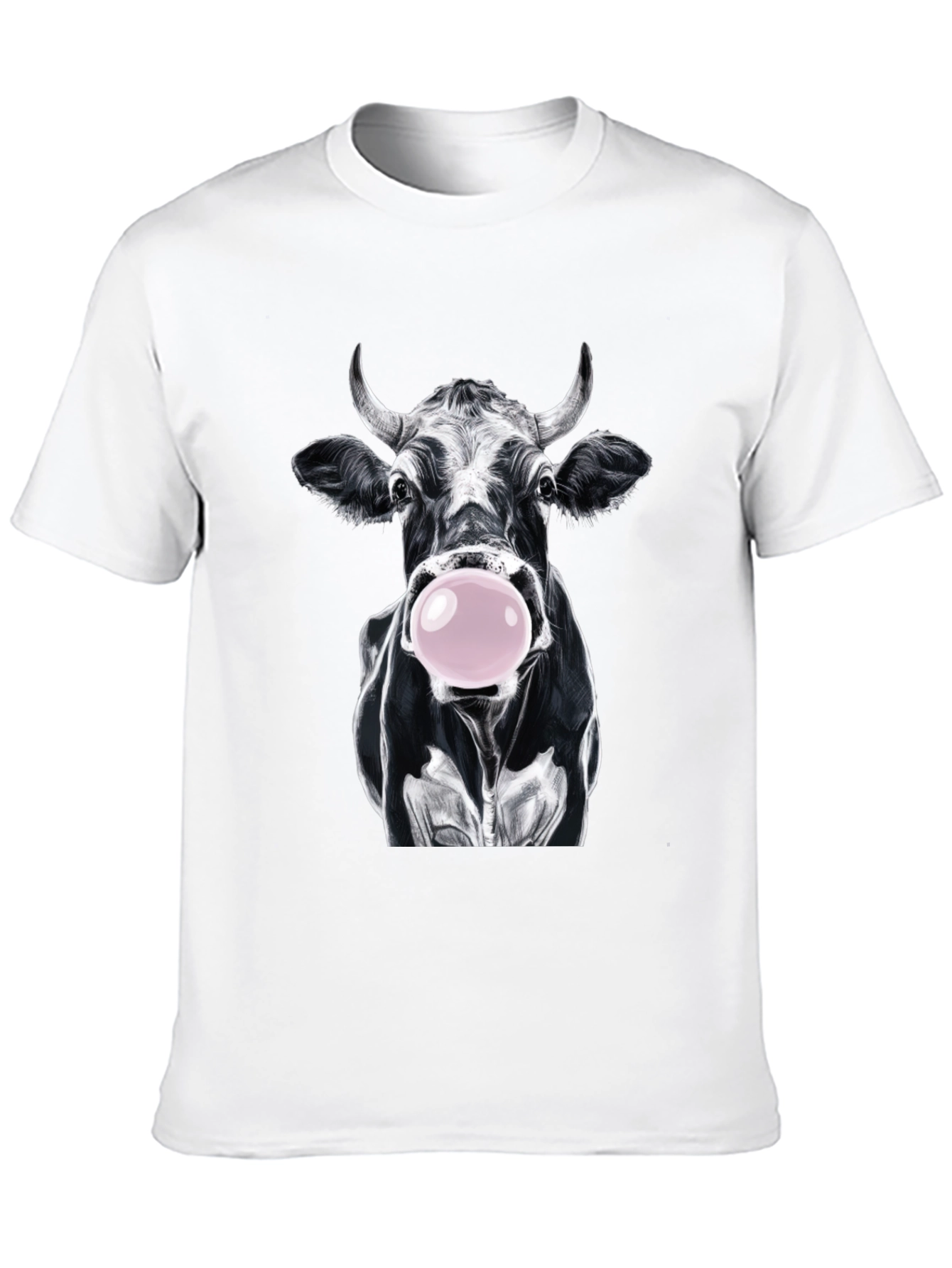Cow Bubble Gum Graphic T-Shirt