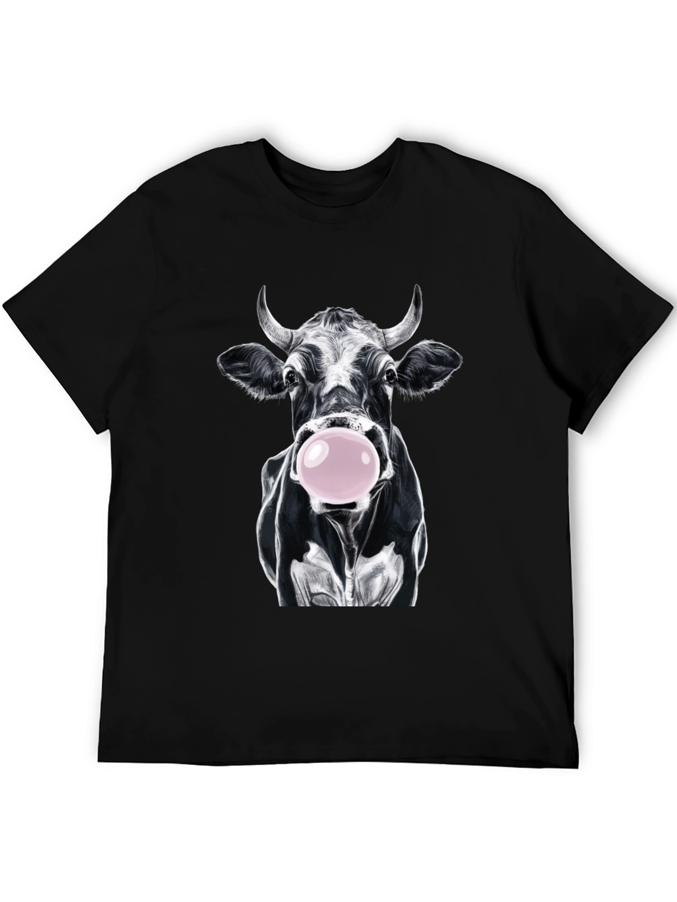 Cow Bubble Gum Graphic T-Shirt