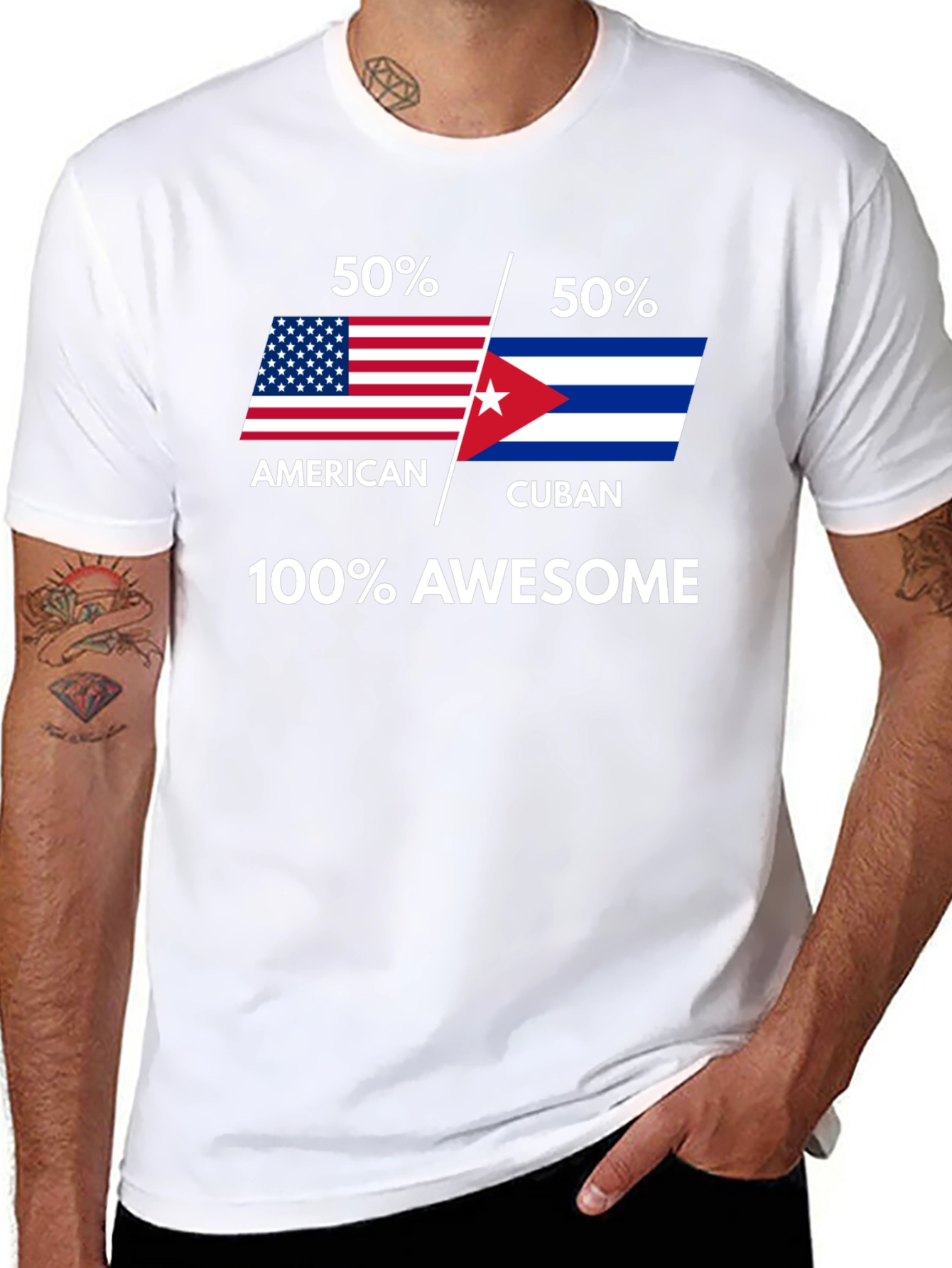 American Cuban Awesome Graphic Tee