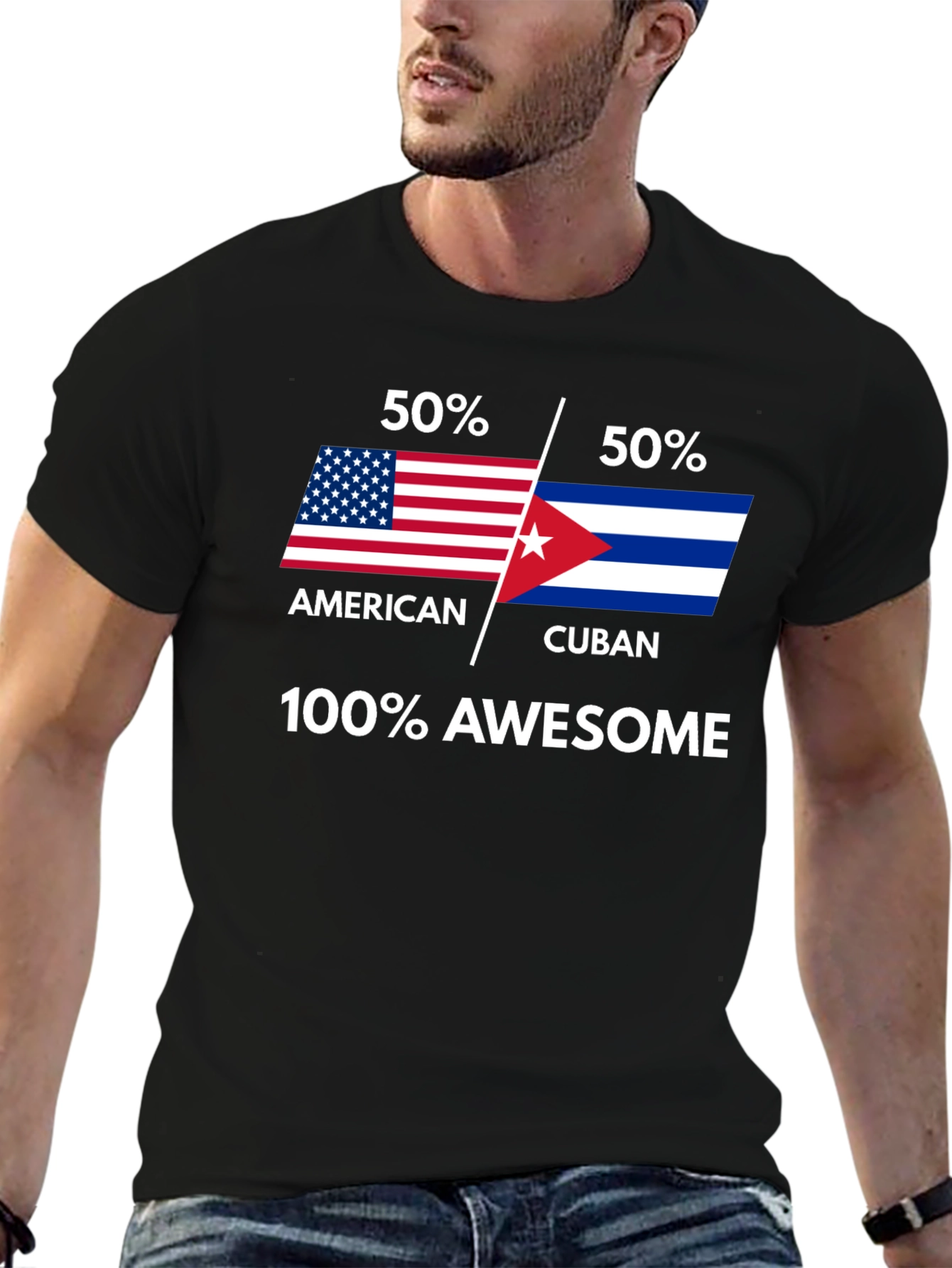 American Cuban Awesome Graphic Tee