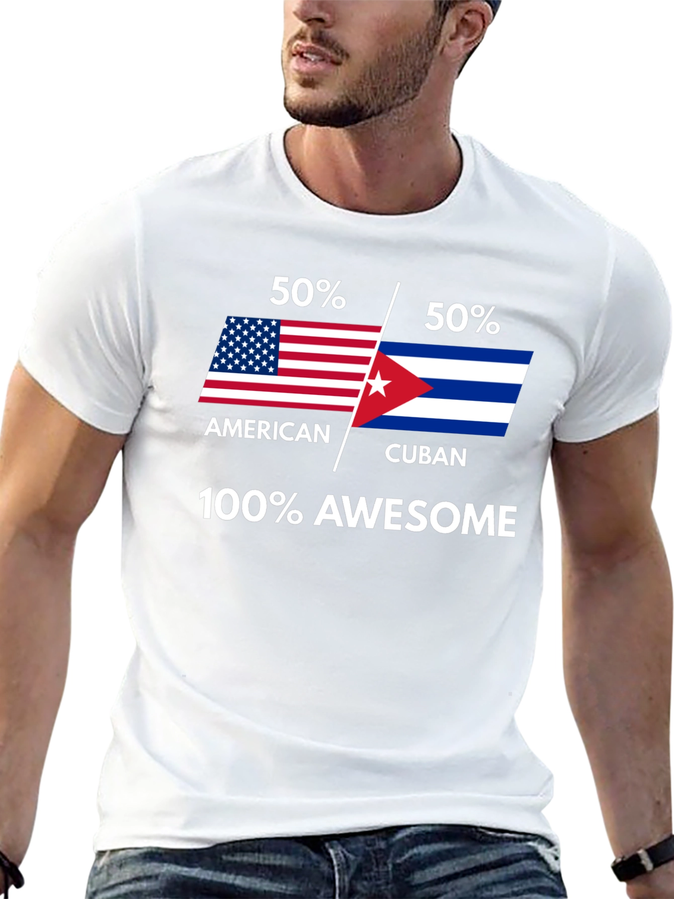 American Cuban Awesome Graphic Tee