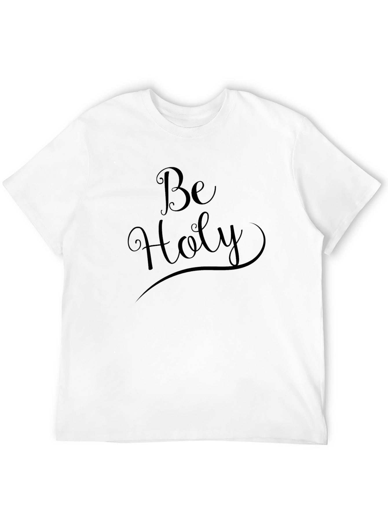 Be Holy Black Graphic Tee - Religious Christian T-Shirt