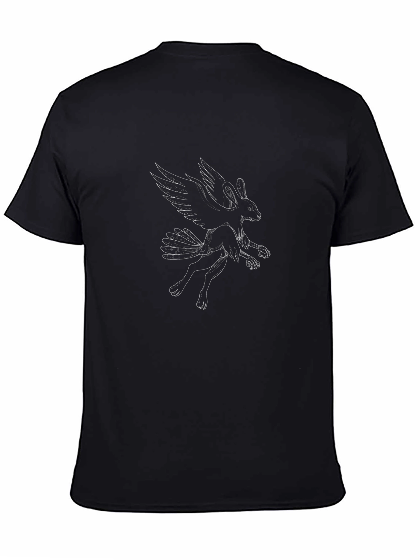Mythical Winged Rabbit Graphic Tee