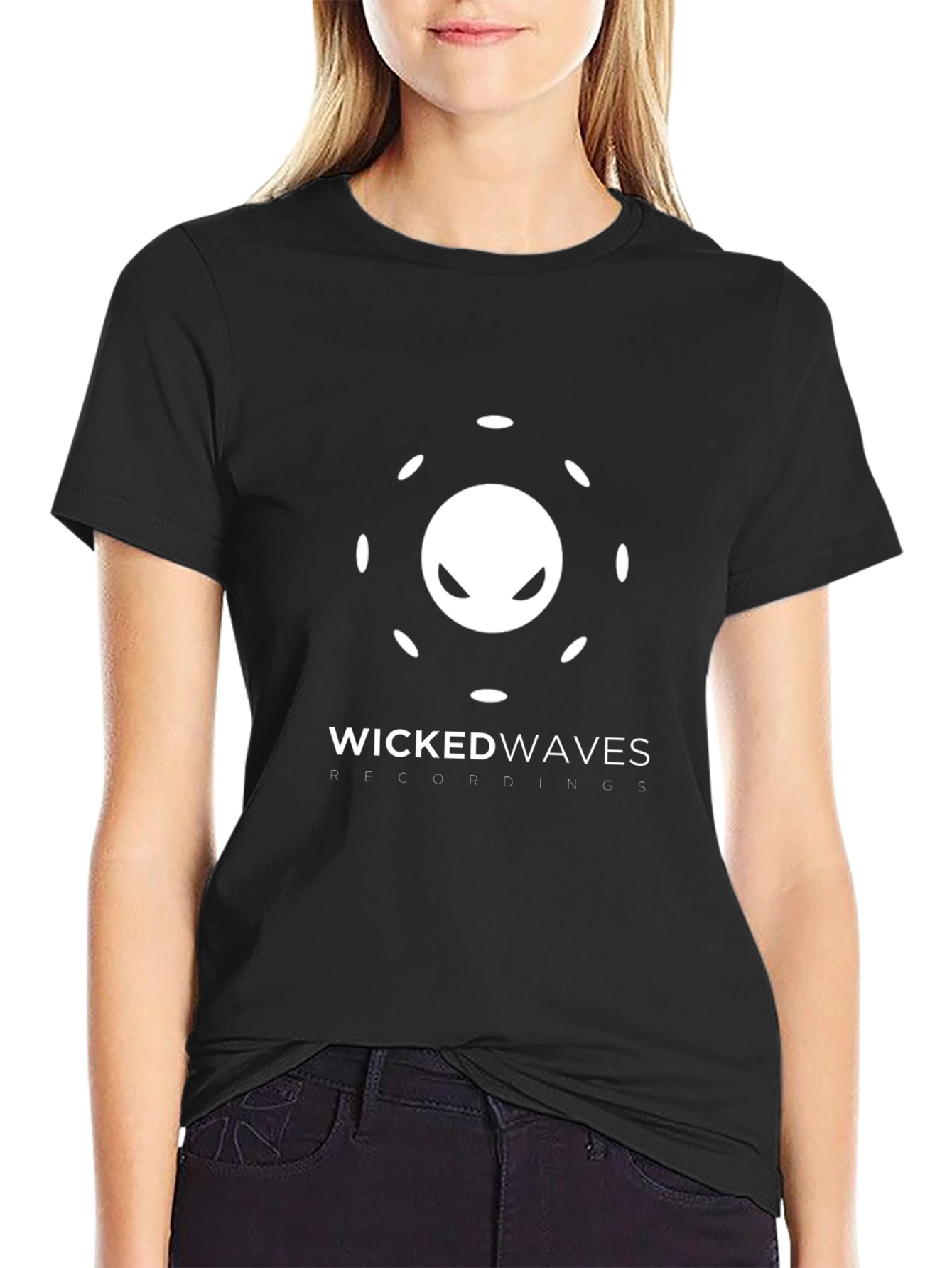 Wicked Waves Graphic T-Shirt - Black