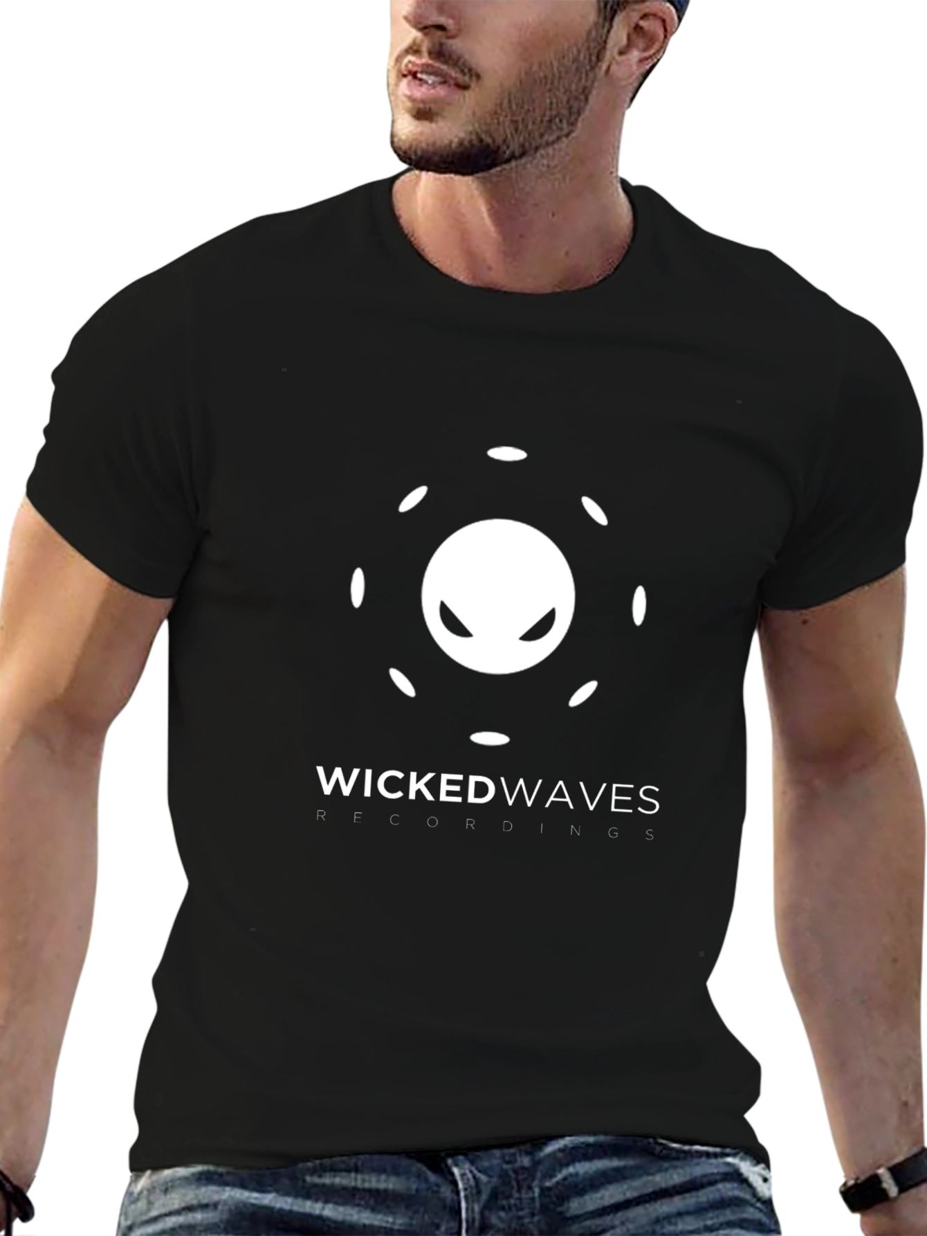Wicked Waves Graphic T-Shirt - Black