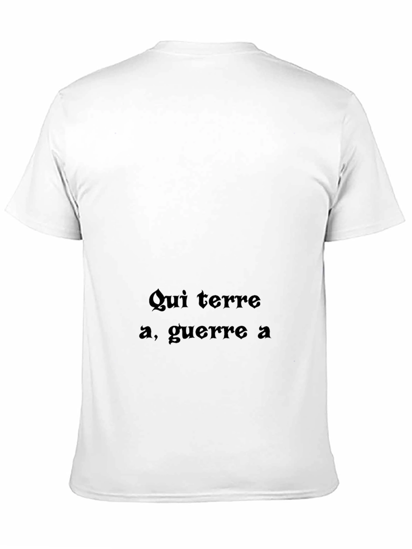 Qui terre a guerre a Black T-Shirt
