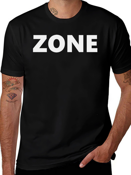 ZONE Bold Graphic T-Shirt - Black