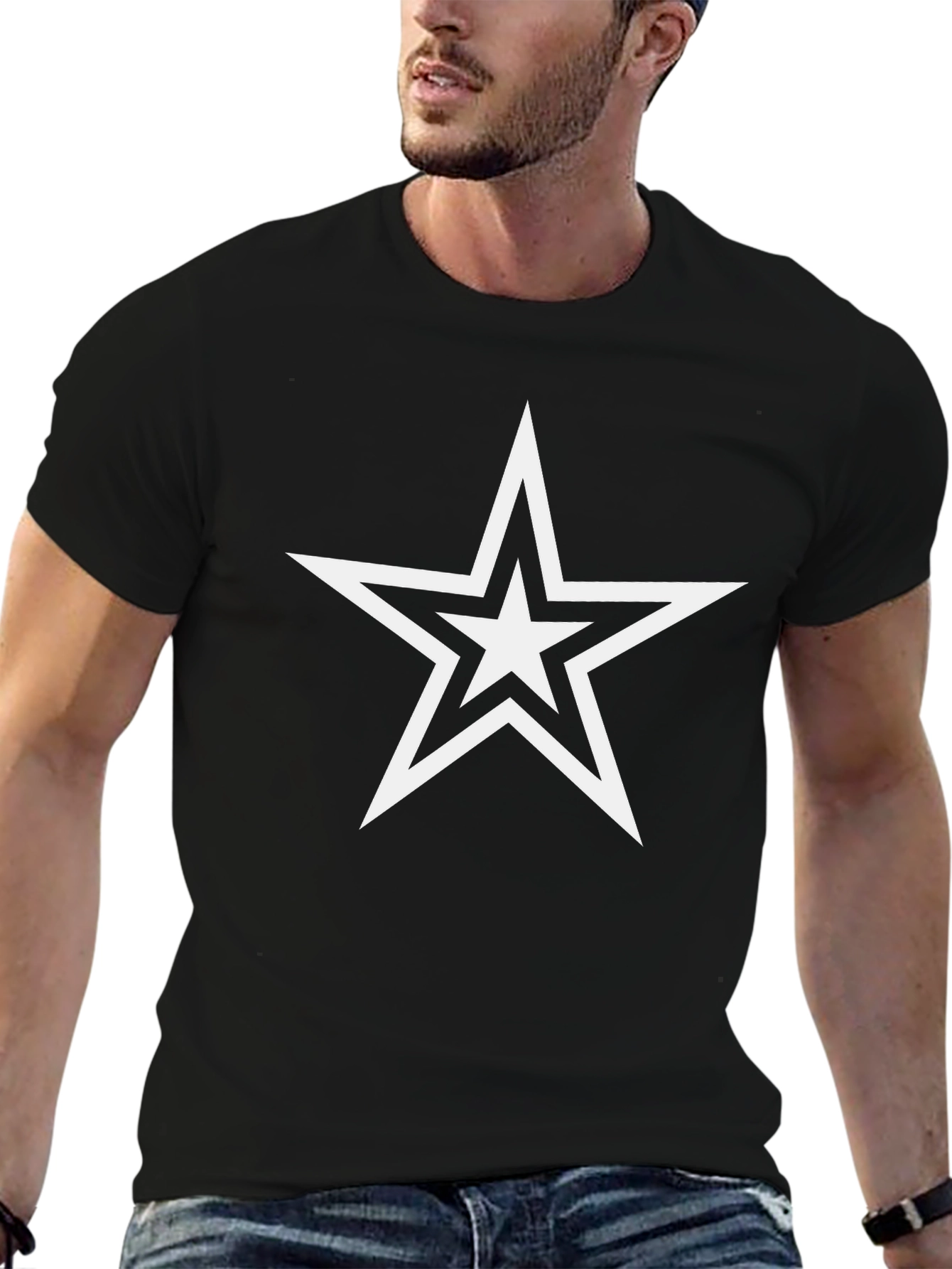 Bold Star Graphic Tee - Modern Style