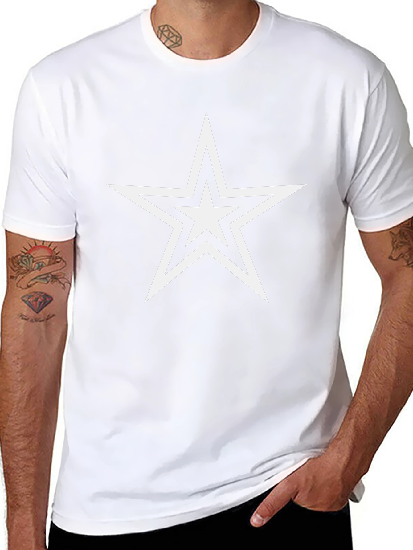 Bold Star Graphic Tee - Modern Style