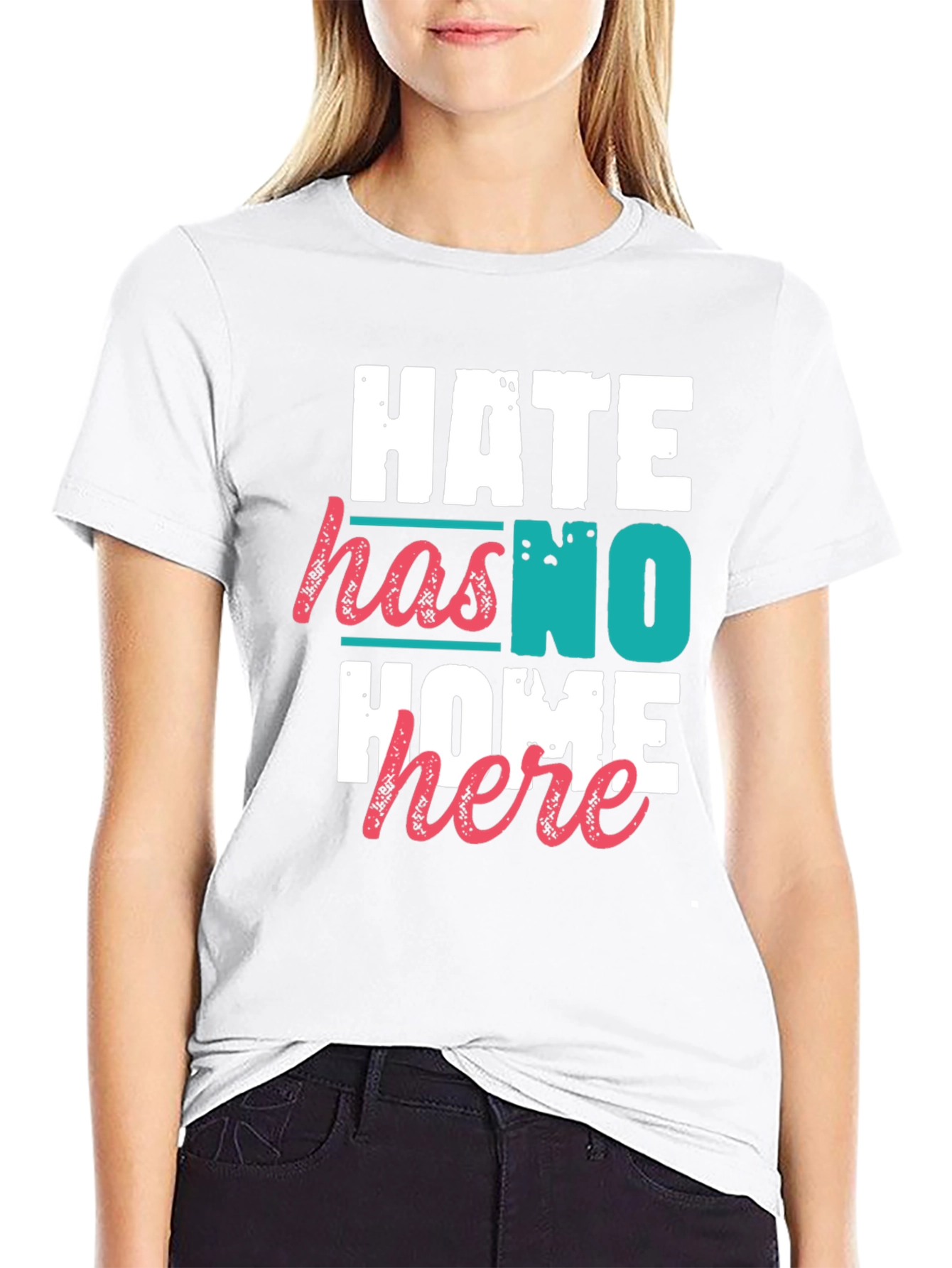 Hate Has No Home Here Graphic Tee - Black