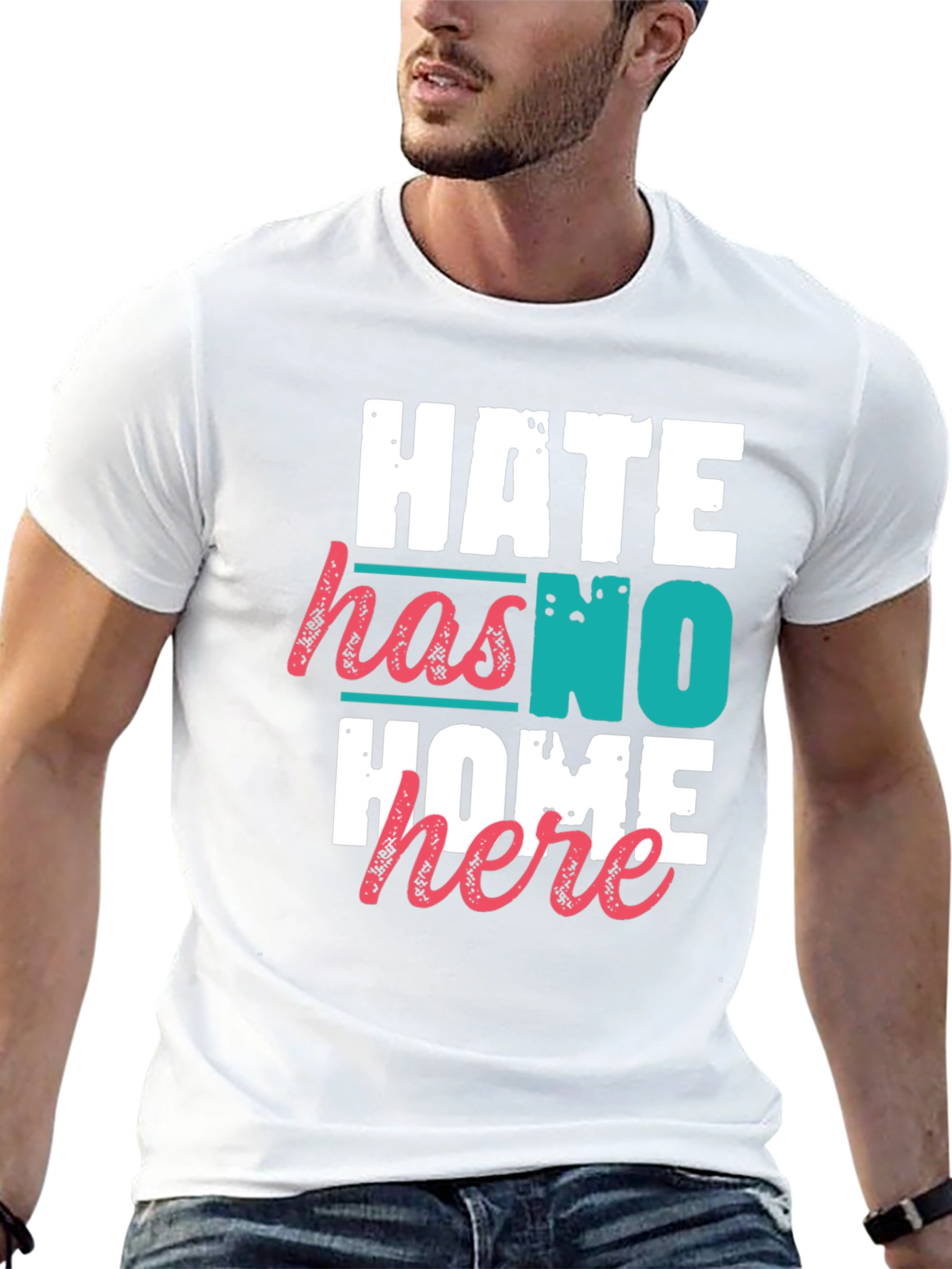 Hate Has No Home Here Graphic Tee - Black