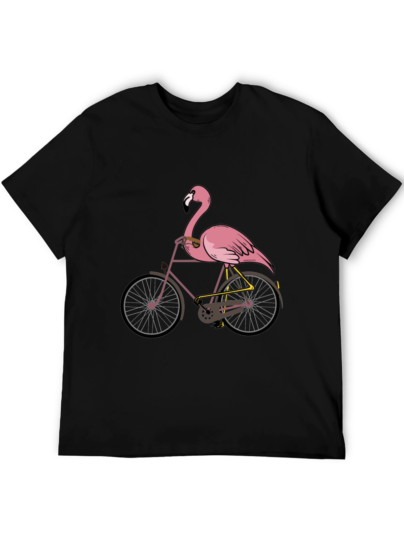 Flamingo Bicycle Graphic T-Shirt