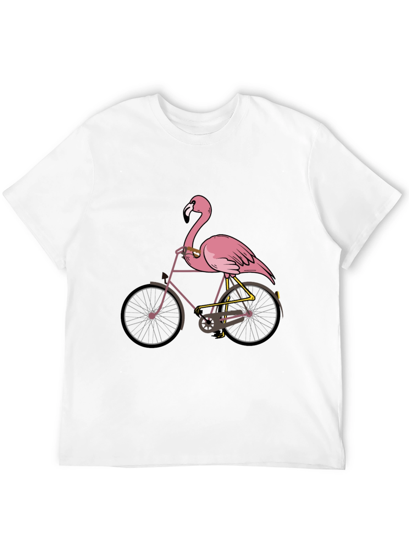 Flamingo Bicycle Graphic T-Shirt