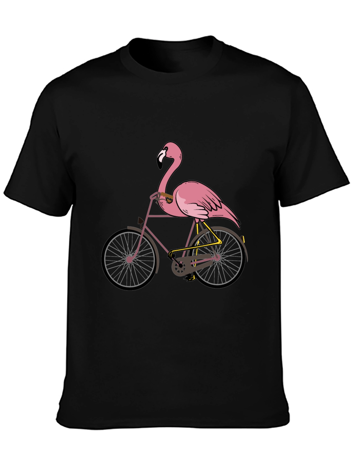 Flamingo Bicycle Graphic T-Shirt