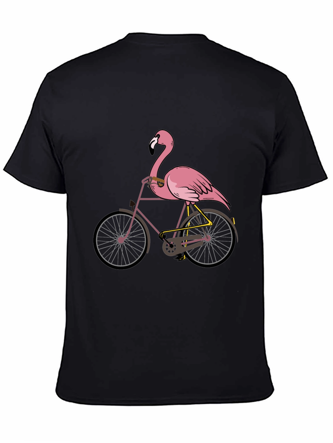 Flamingo Bicycle Graphic T-Shirt