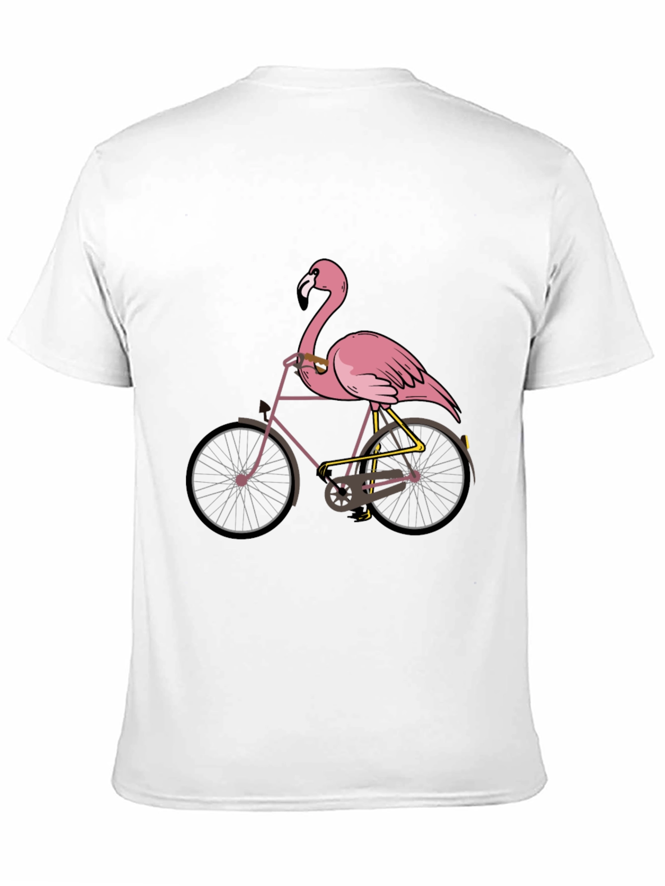 Flamingo Bicycle Graphic T-Shirt