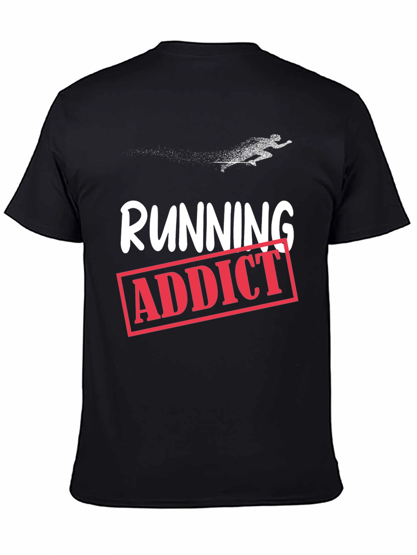 Running Addict Graphic T-Shirt - Black