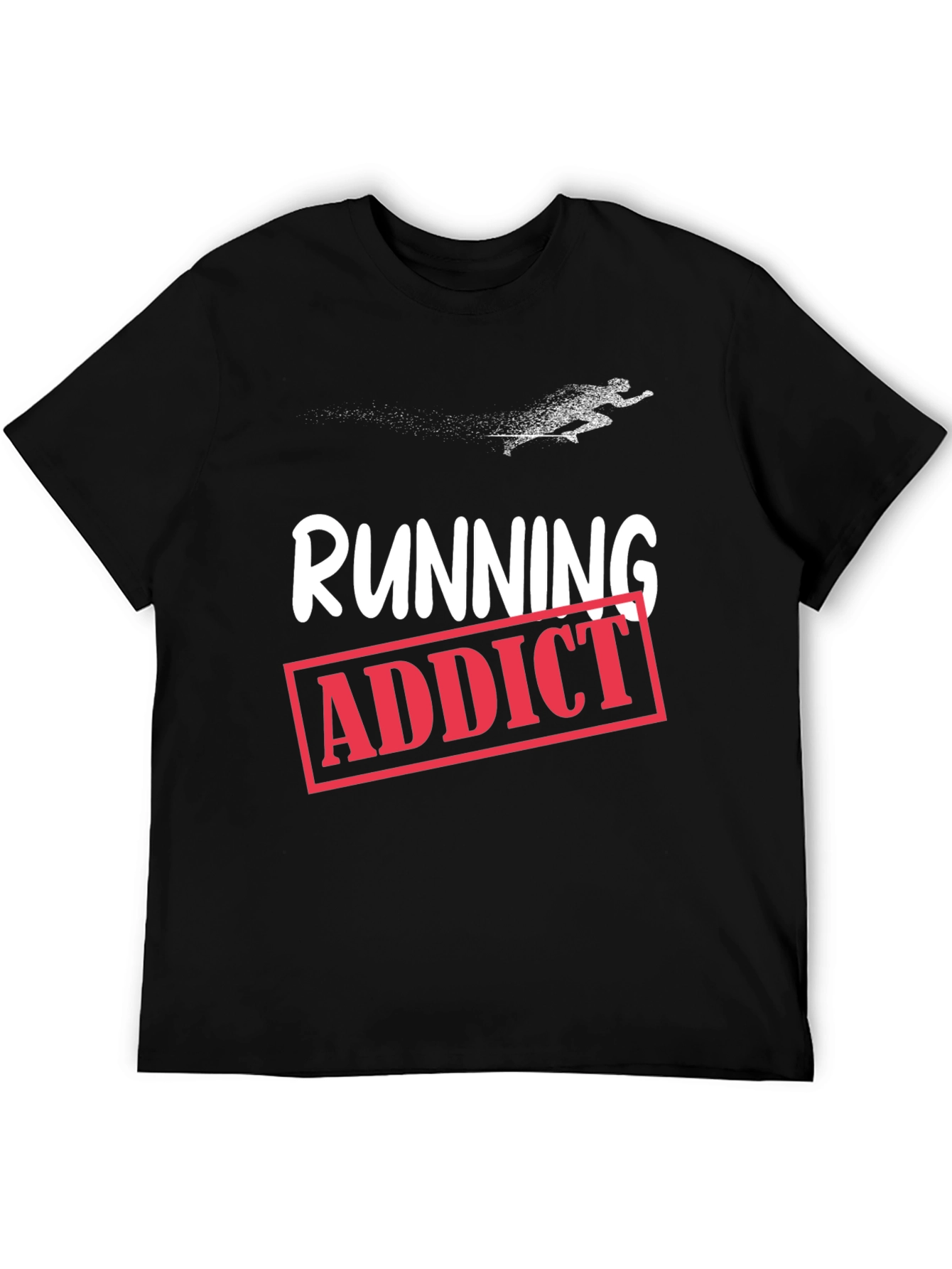 Running Addict Graphic T-Shirt - Black