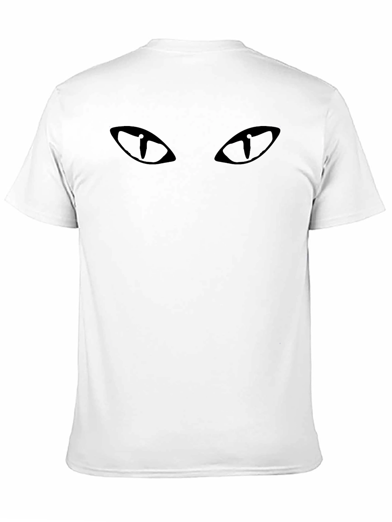 Mysterious Cat Eyes Black Graphic Tee