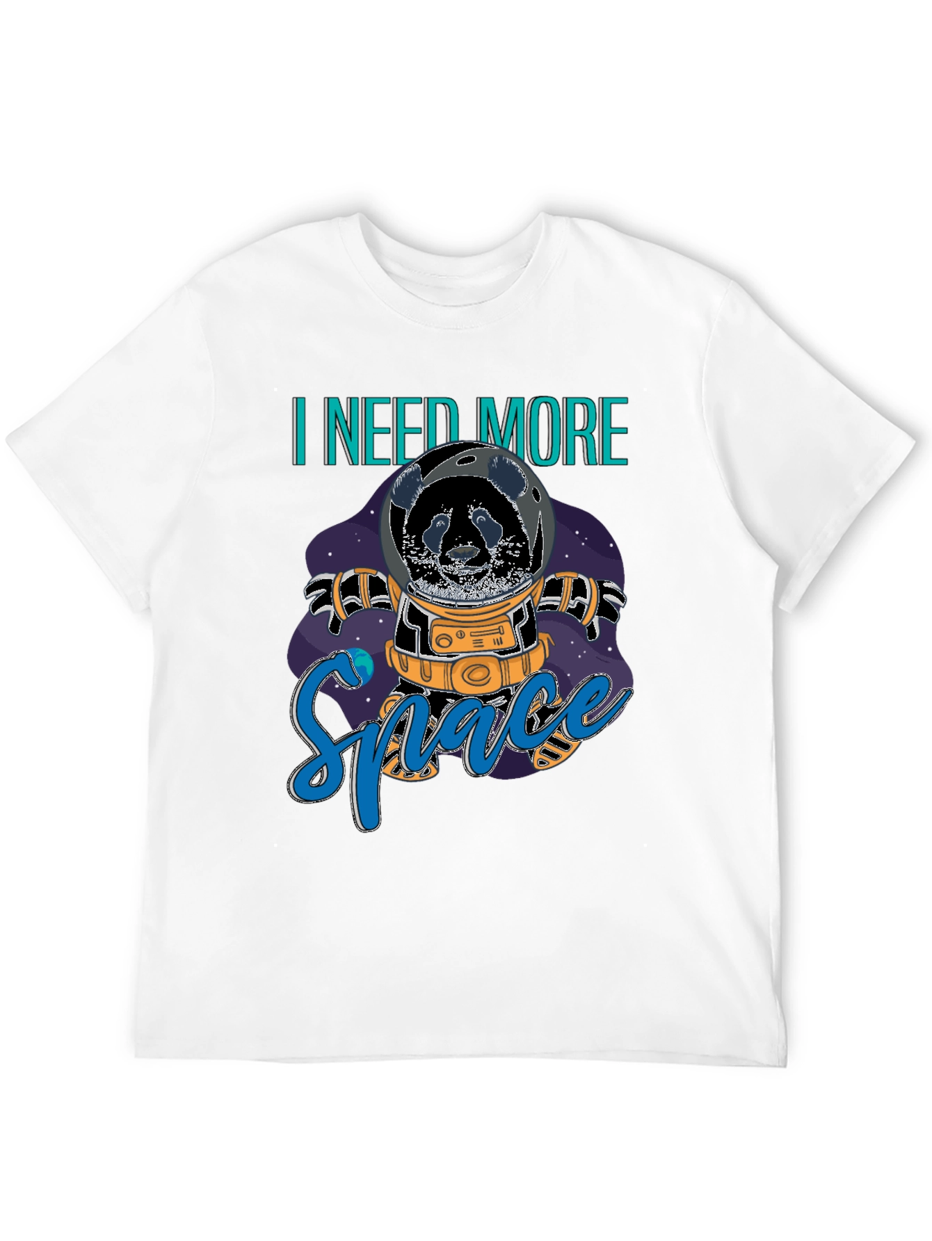 Panda Astronaut T-Shirt - I Need More Space