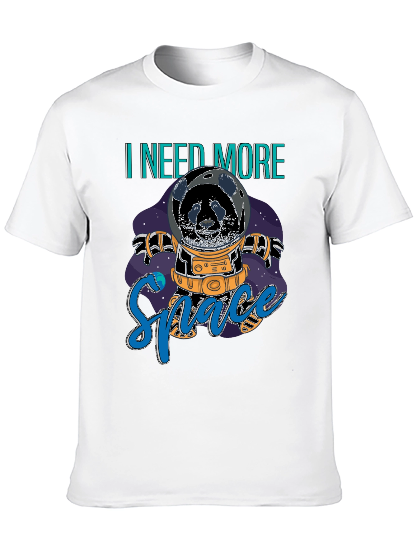 Panda Astronaut T-Shirt - I Need More Space