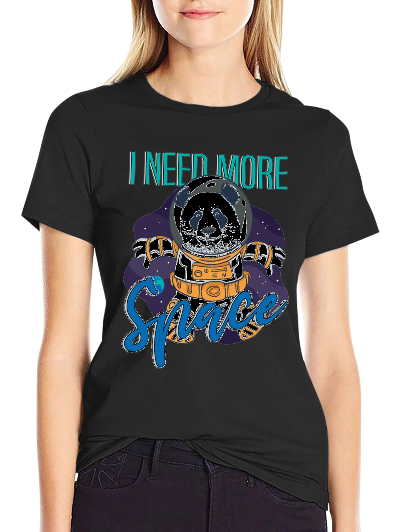 Panda Astronaut T-Shirt - I Need More Space