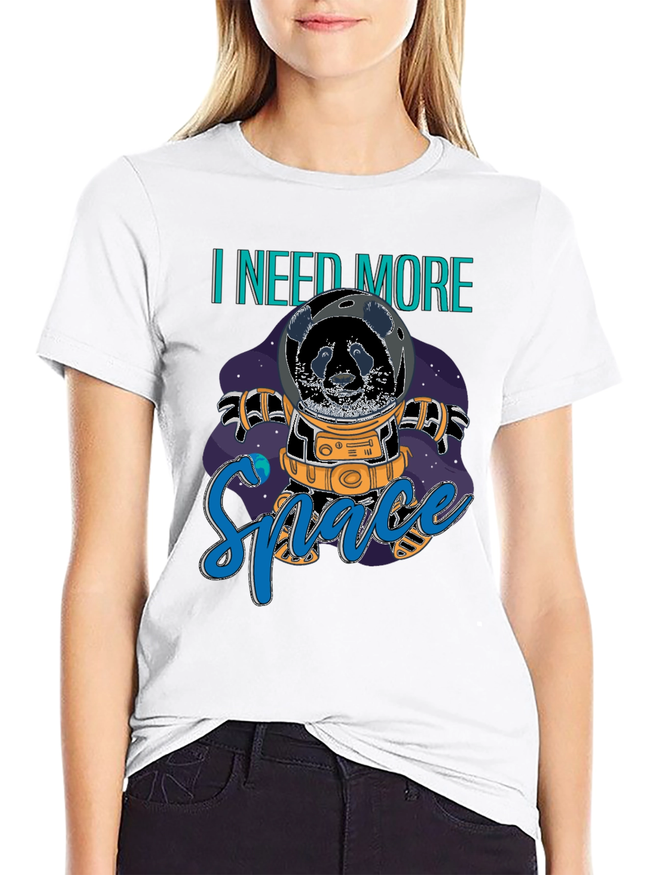 Panda Astronaut T-Shirt - I Need More Space