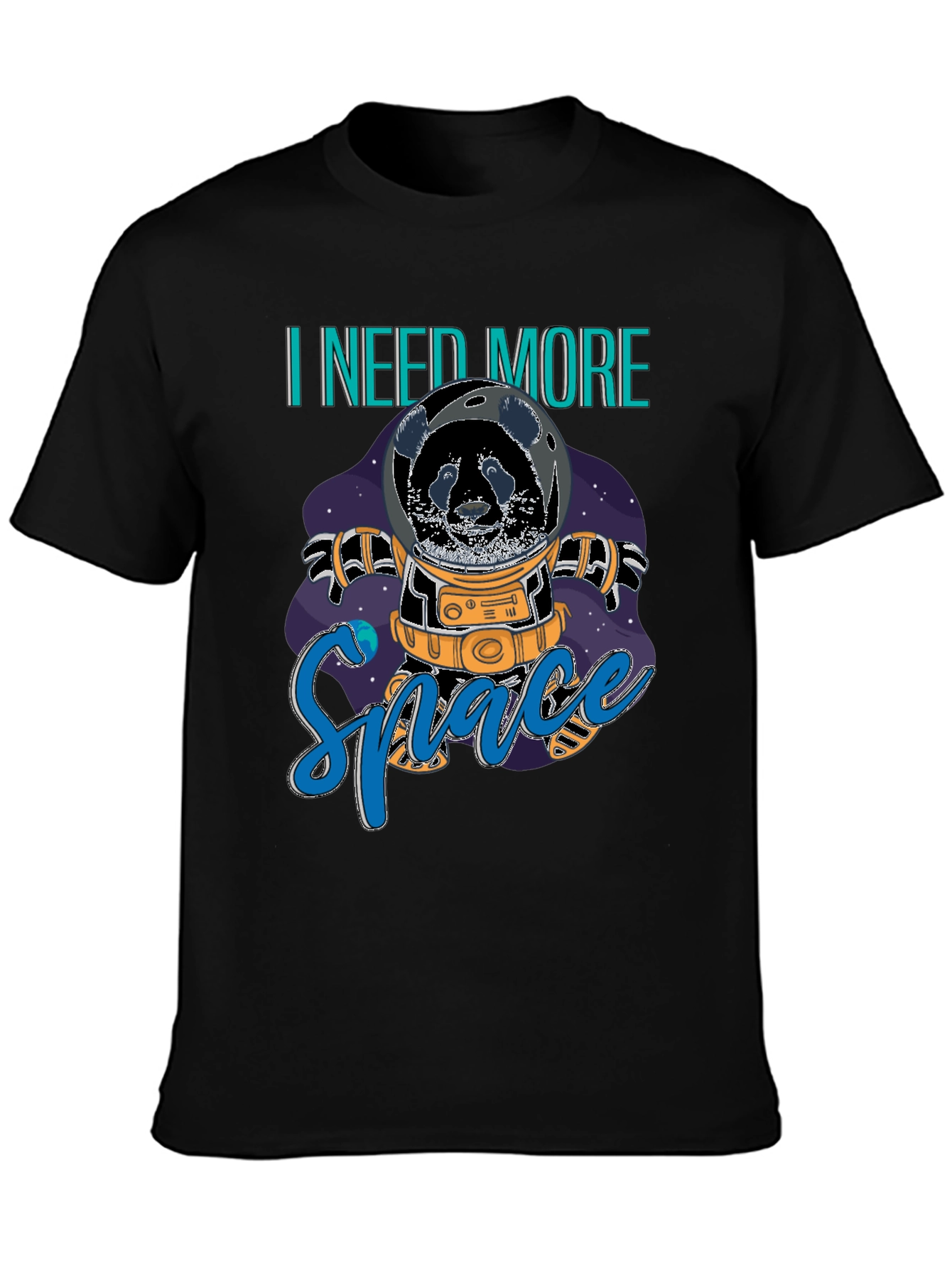 Panda Astronaut T-Shirt - I Need More Space