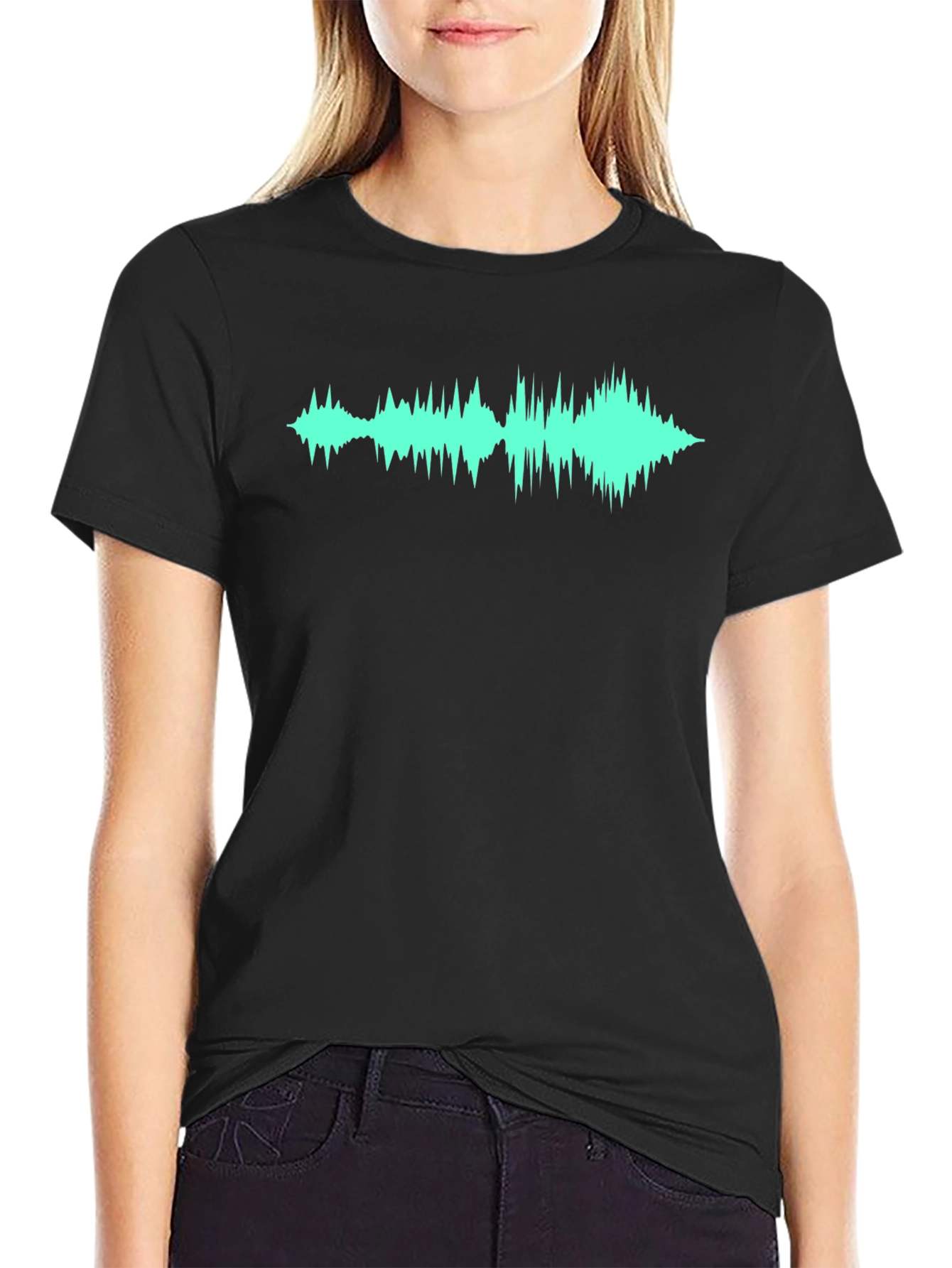 Sound Wave Graphic Tee - Modern Design
