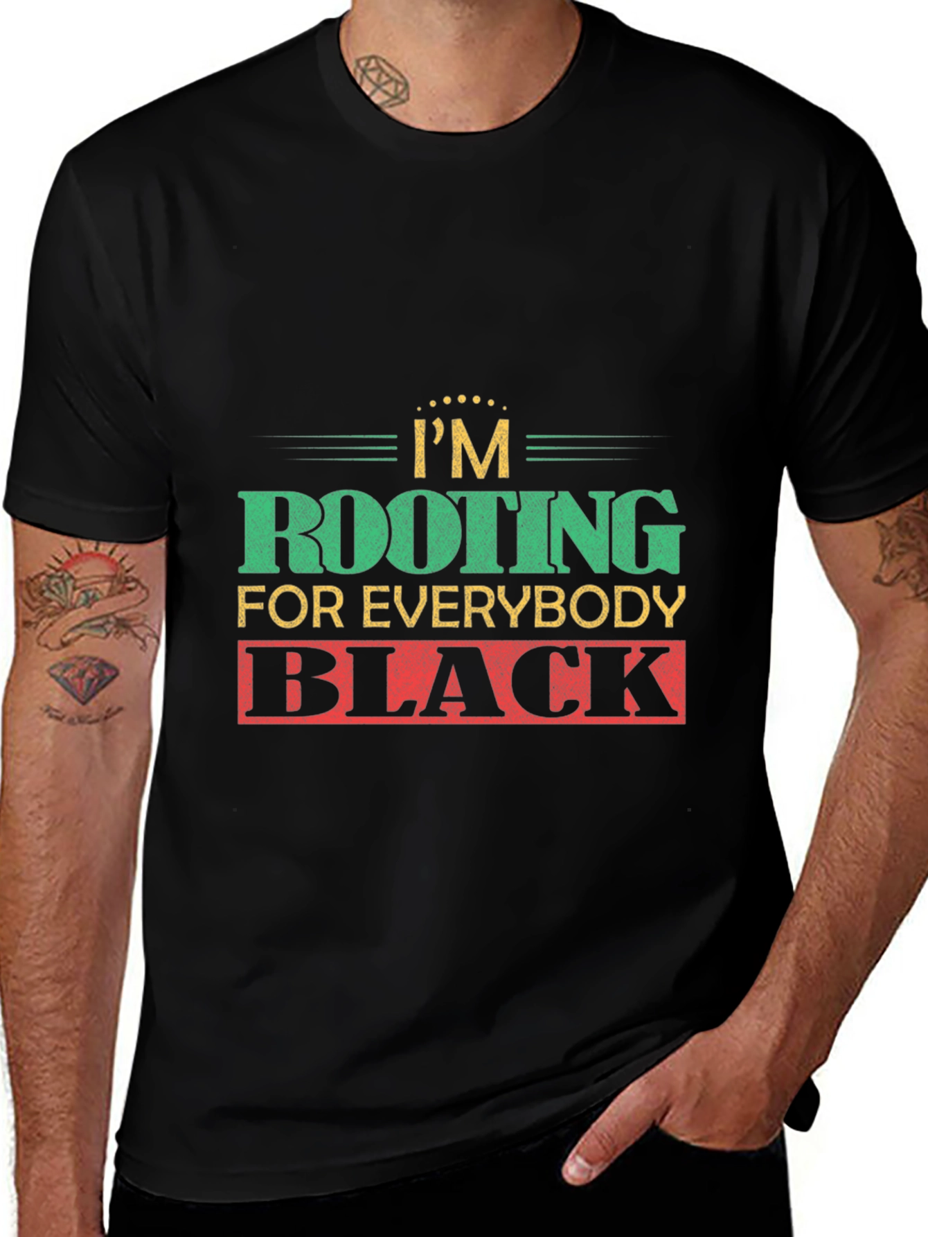 Im Rooting For Everybody Black T-Shirt