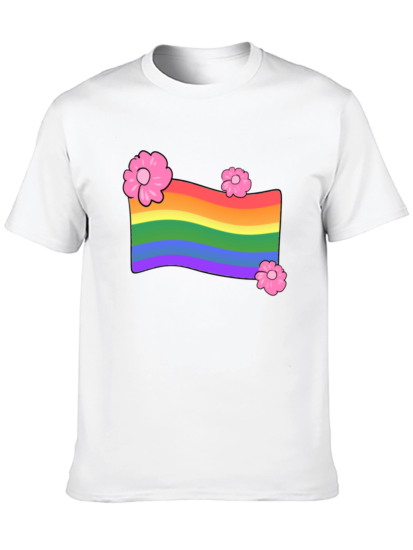 Rainbow Flower T-Shirt - Pride LGBTQ Graphic Tee