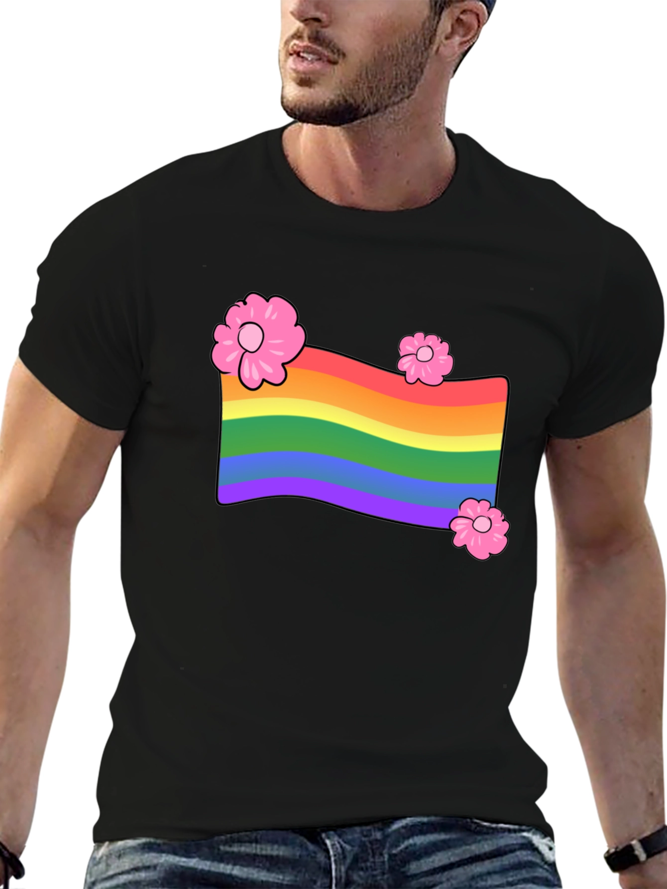 Rainbow Flower T-Shirt - Pride LGBTQ Graphic Tee