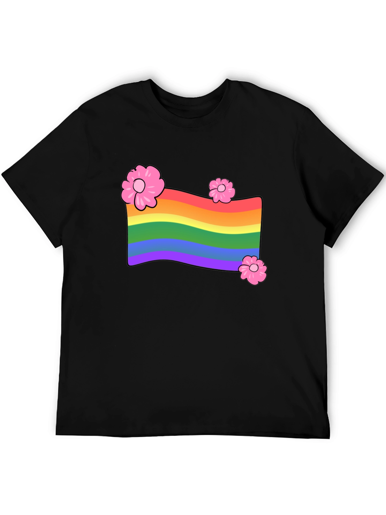Rainbow Flower T-Shirt - Pride LGBTQ Graphic Tee