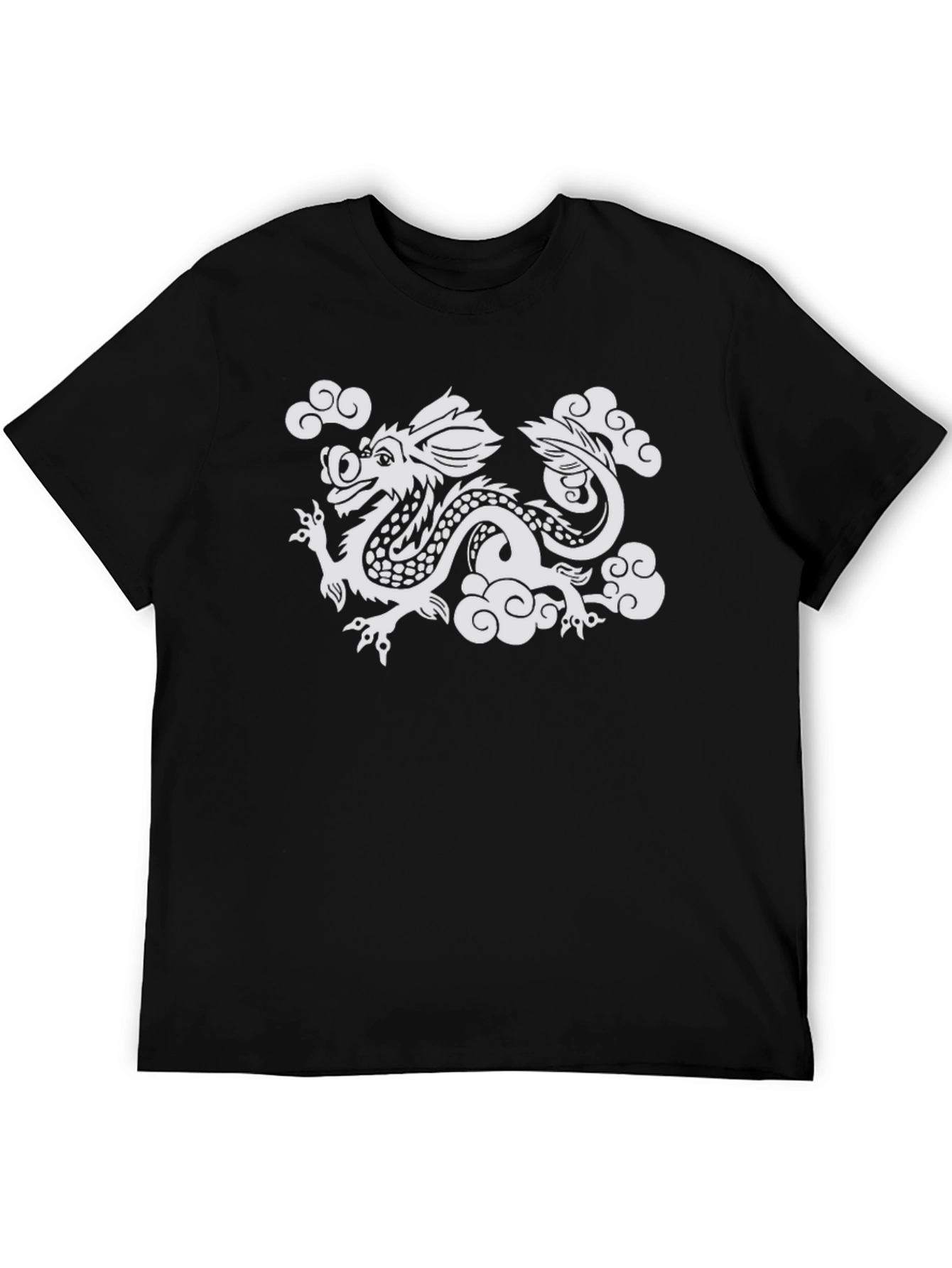 Dragon Cloud Graphic Tee - Mens Black T-Shirt