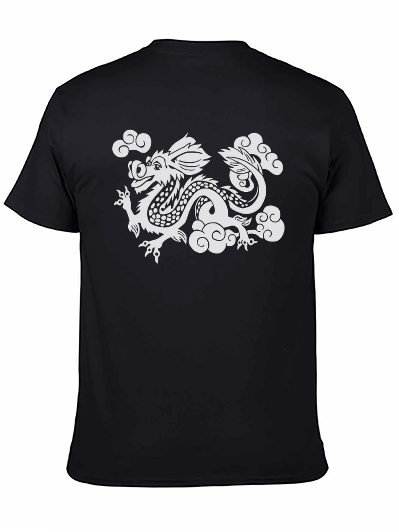 Dragon Cloud Graphic Tee - Mens Black T-Shirt