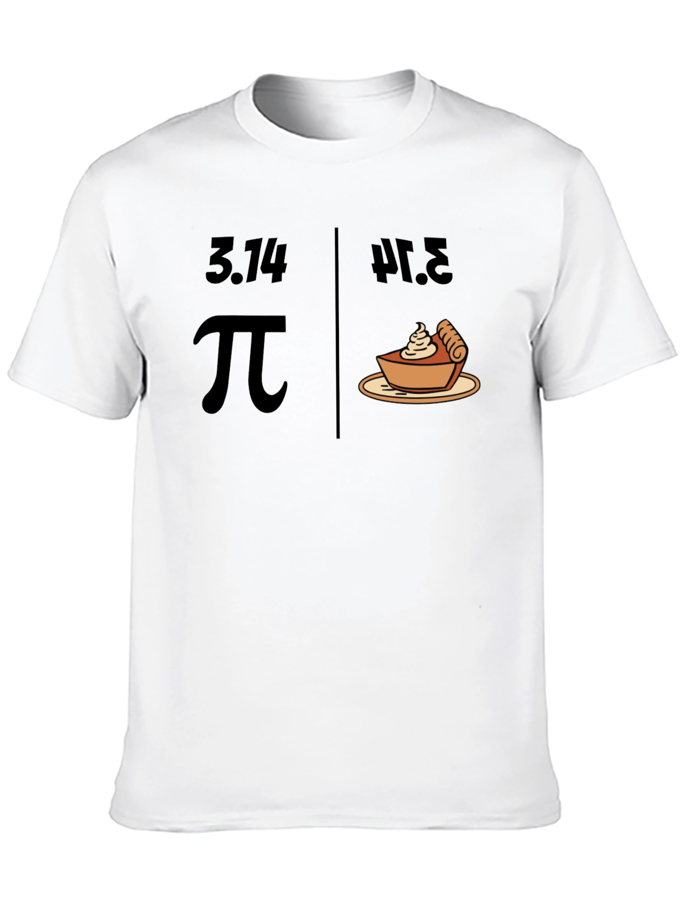 Pi Pie Humor T-Shirt: Celebrate Math & Dessert!