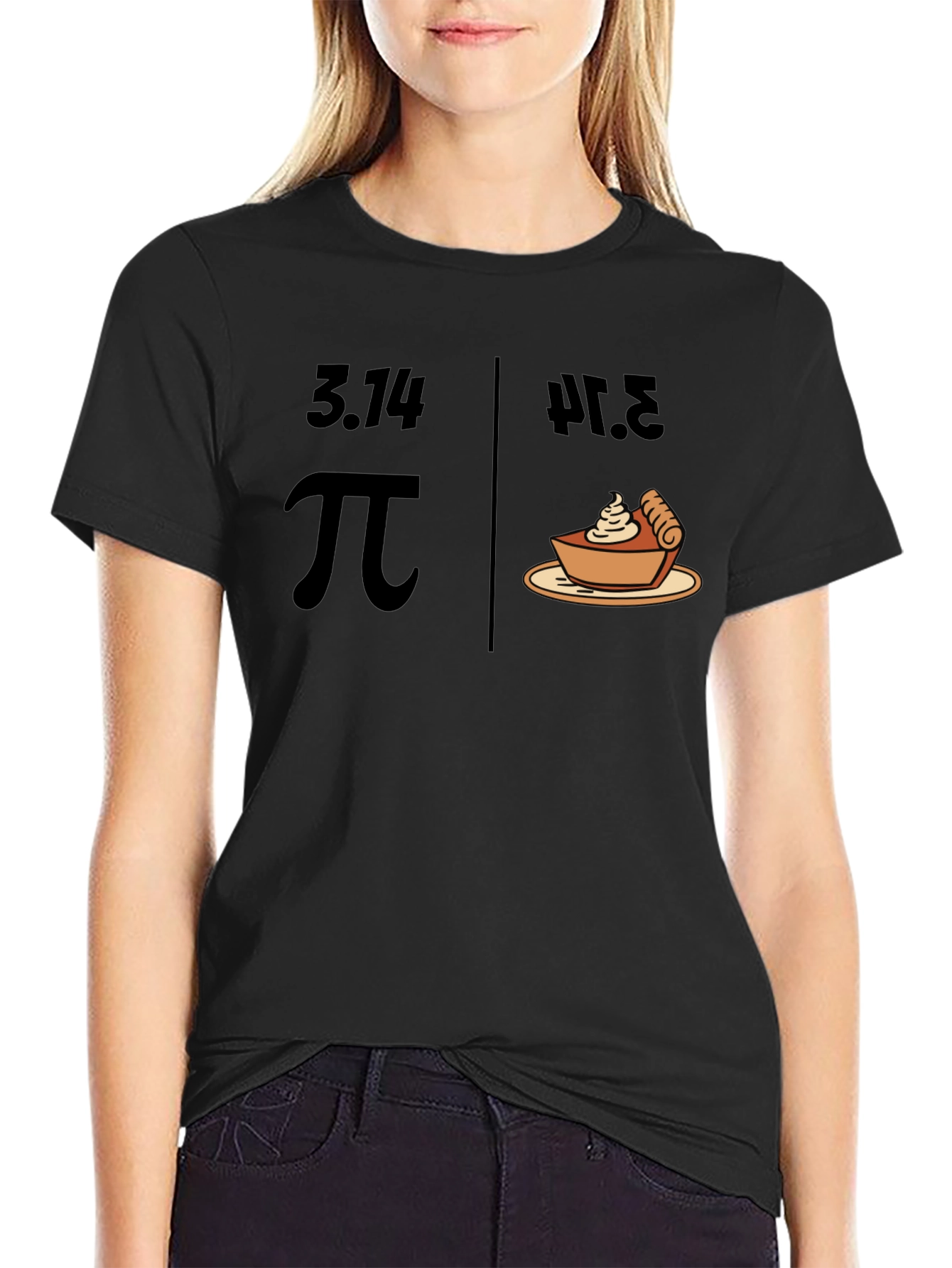Pi Pie Humor T-Shirt: Celebrate Math & Dessert!