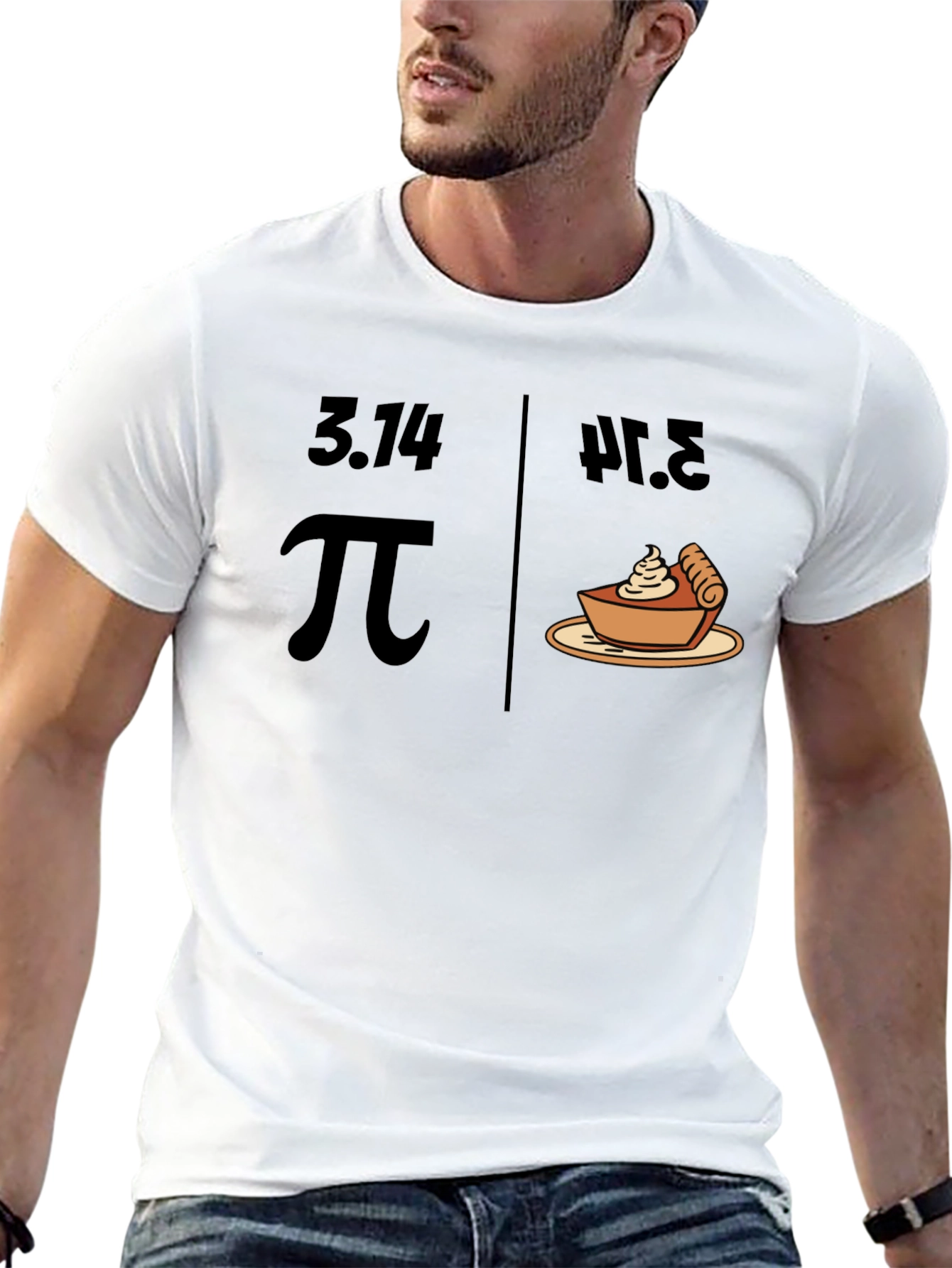 Pi Pie Humor T-Shirt: Celebrate Math & Dessert!