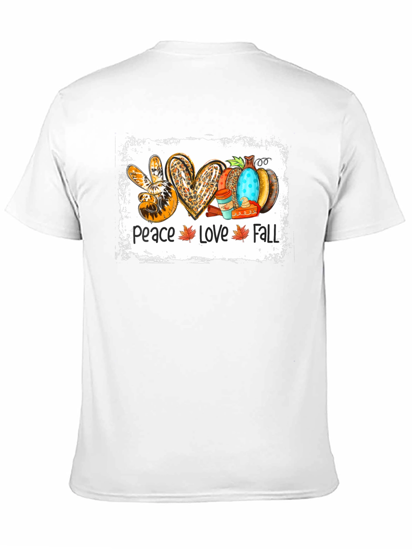 Peace Love Fall T-Shirt - Autumn Graphic Tee
