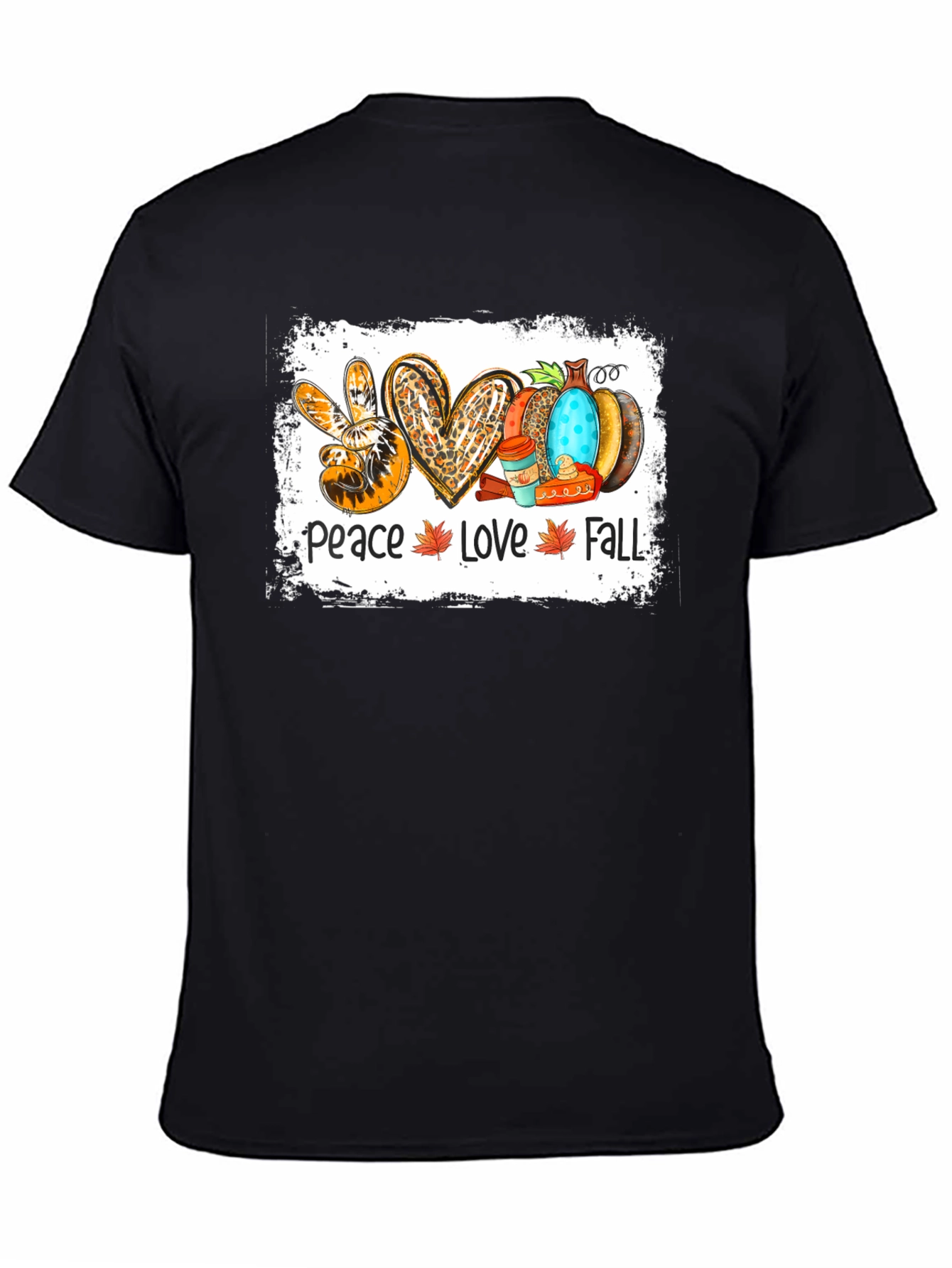 Peace Love Fall T-Shirt - Autumn Graphic Tee