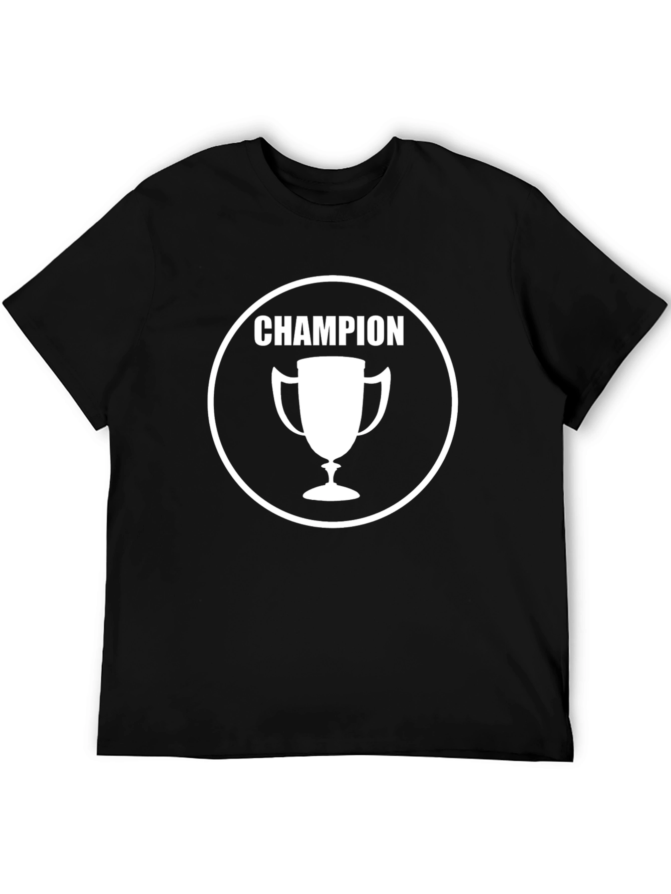 Champion Graphic Black T-Shirt - Winner Style