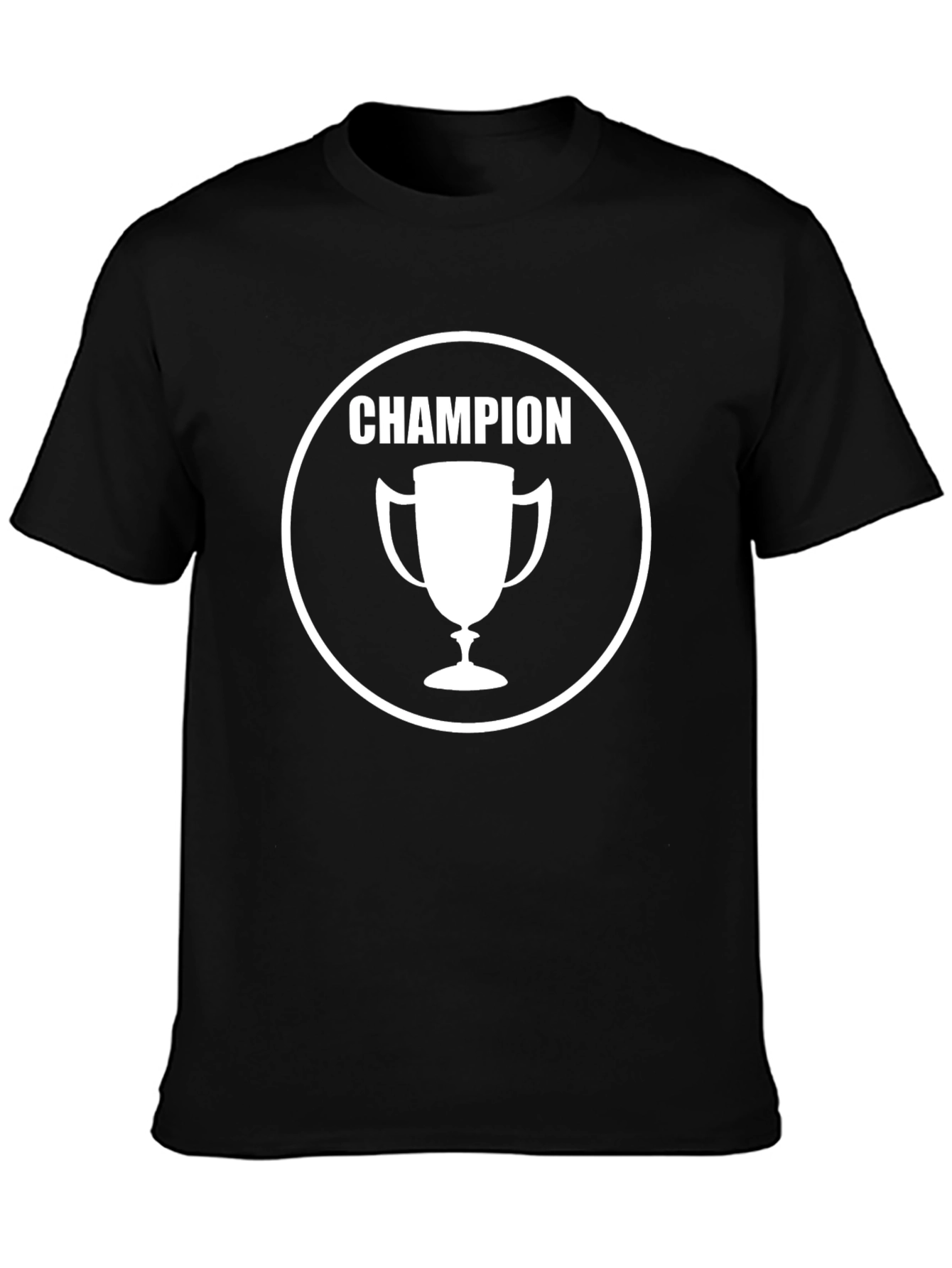 Champion Graphic Black T-Shirt - Winner Style