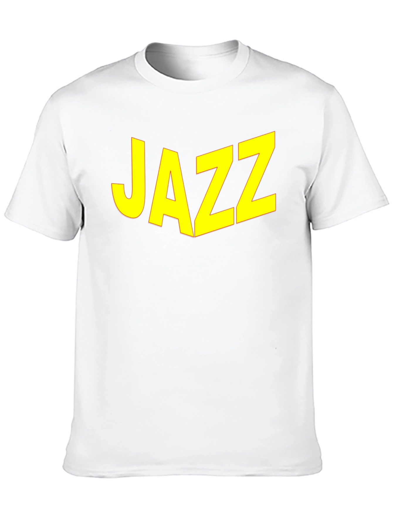 JAZZ Graphic Tee - Bold Yellow Print on Black