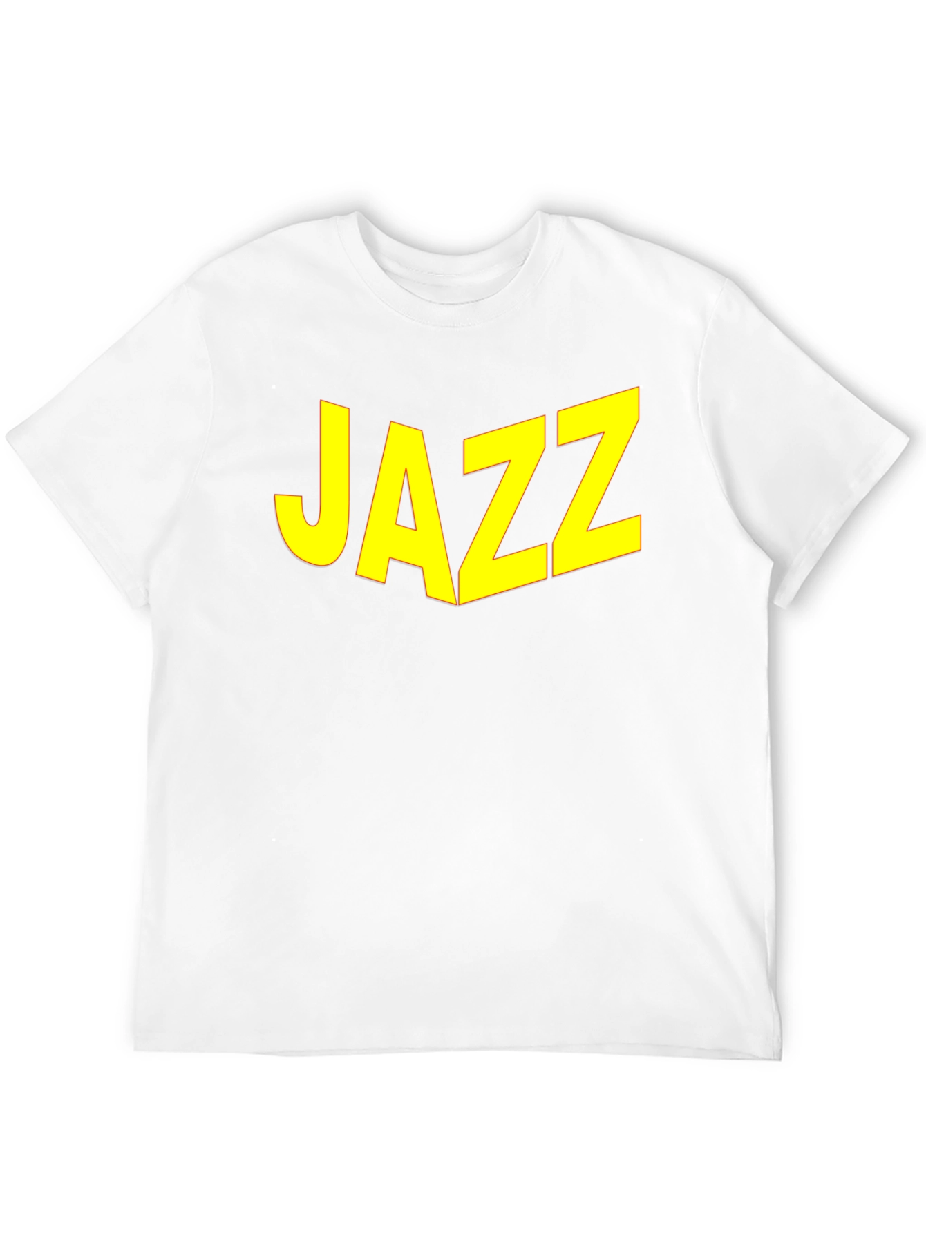 JAZZ Graphic Tee - Bold Yellow Print on Black