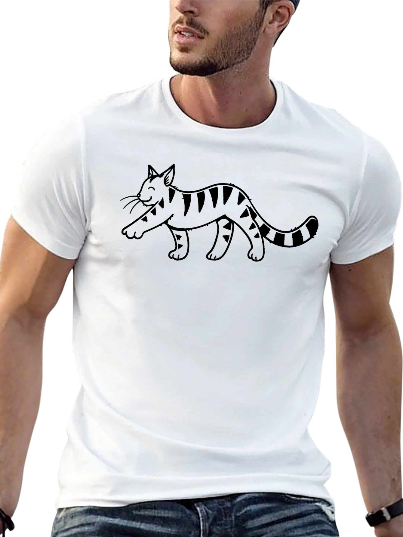 Cat Graphic Tee - Unisex Soft Cotton T-Shirt