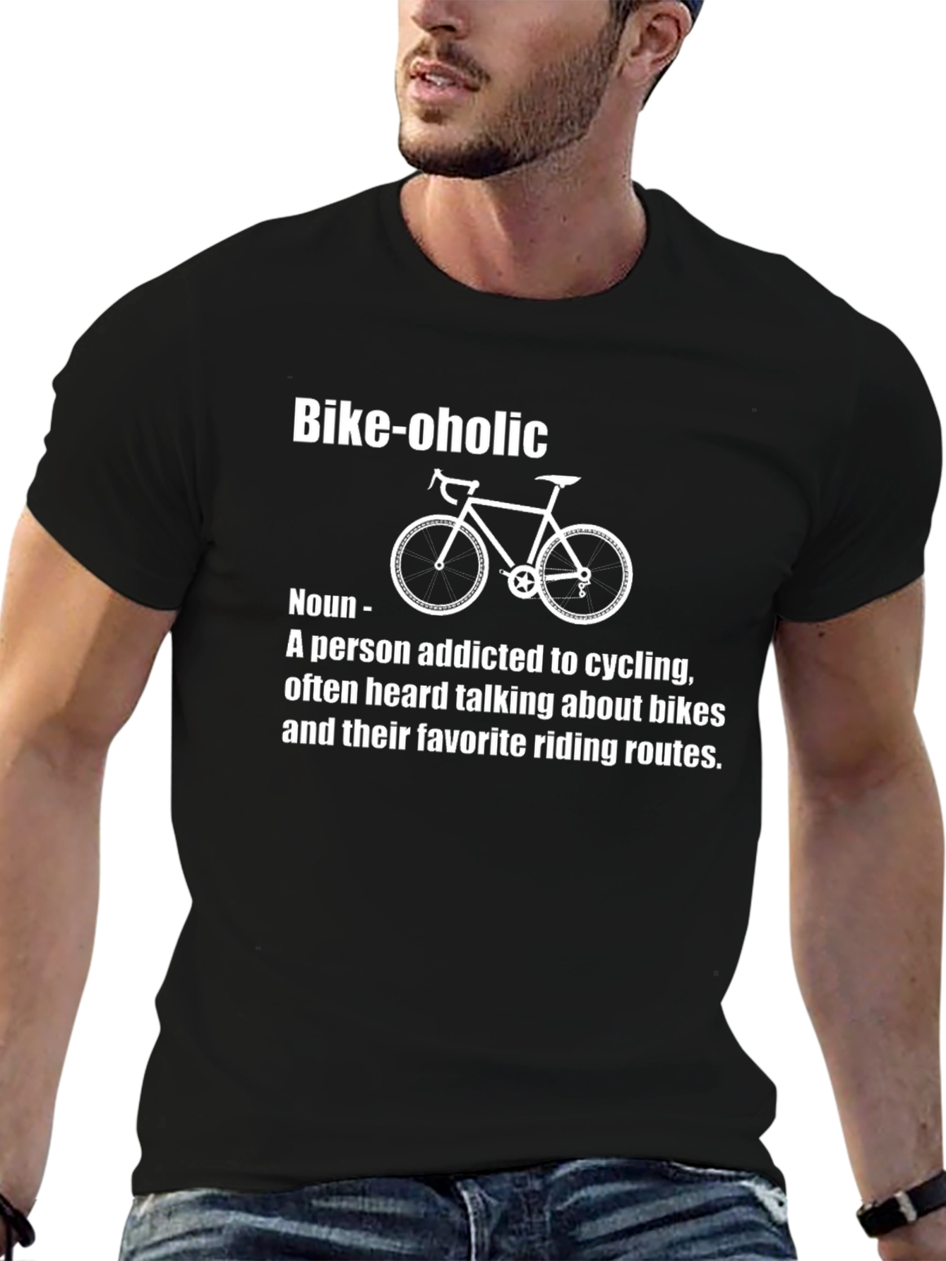 Bike-oholic T-Shirt: Cycling Addict Definition