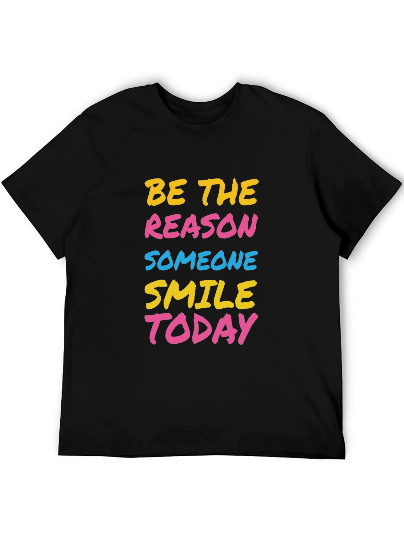 Be The Reason Smile Today Graphic Tee - Black