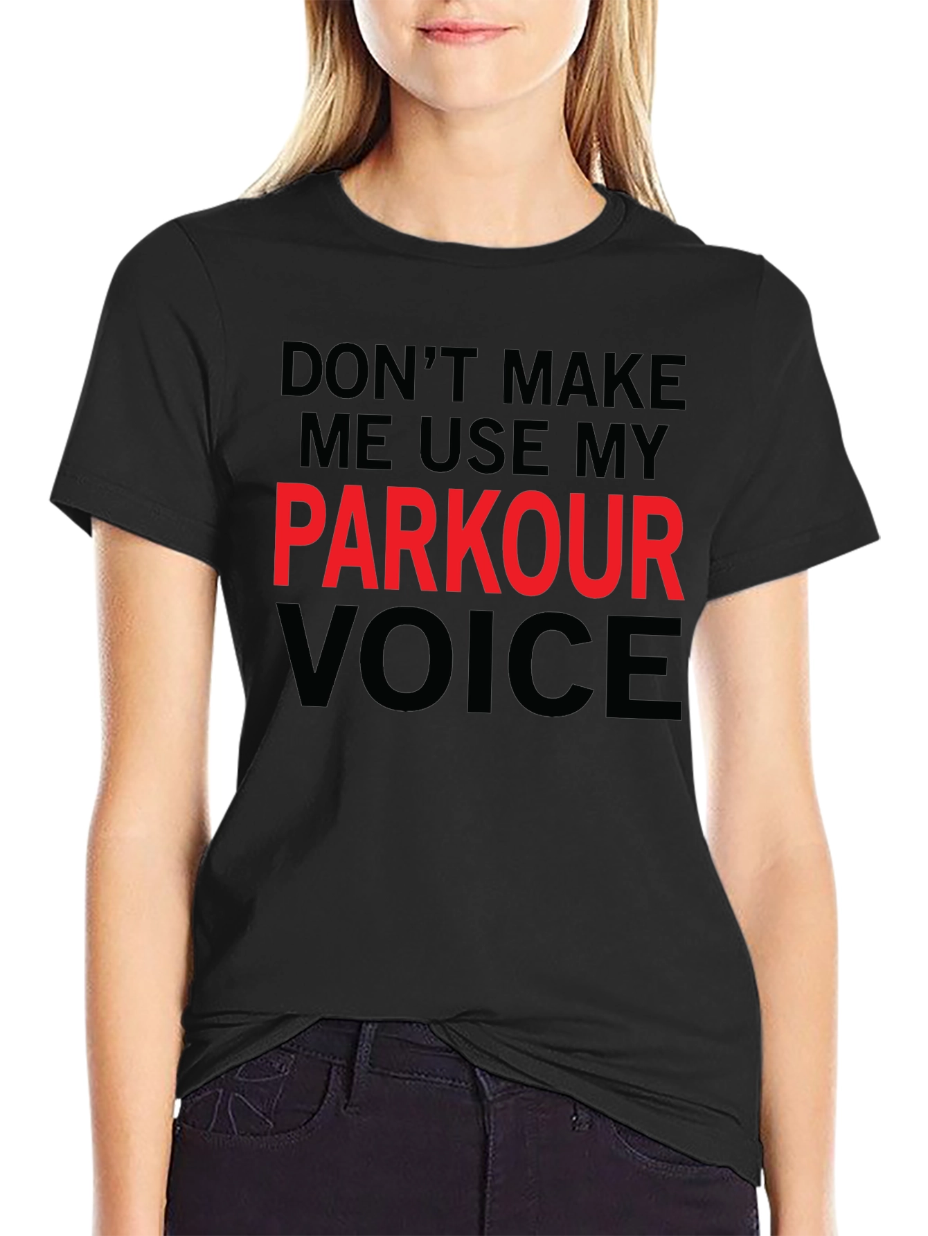 Parkour Voice T-Shirt - Funny Stuntman Tee