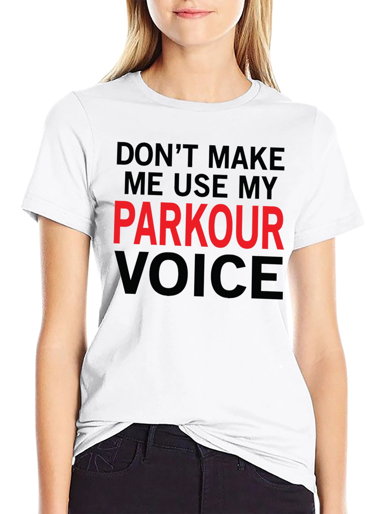 Parkour Voice T-Shirt - Funny Stuntman Tee